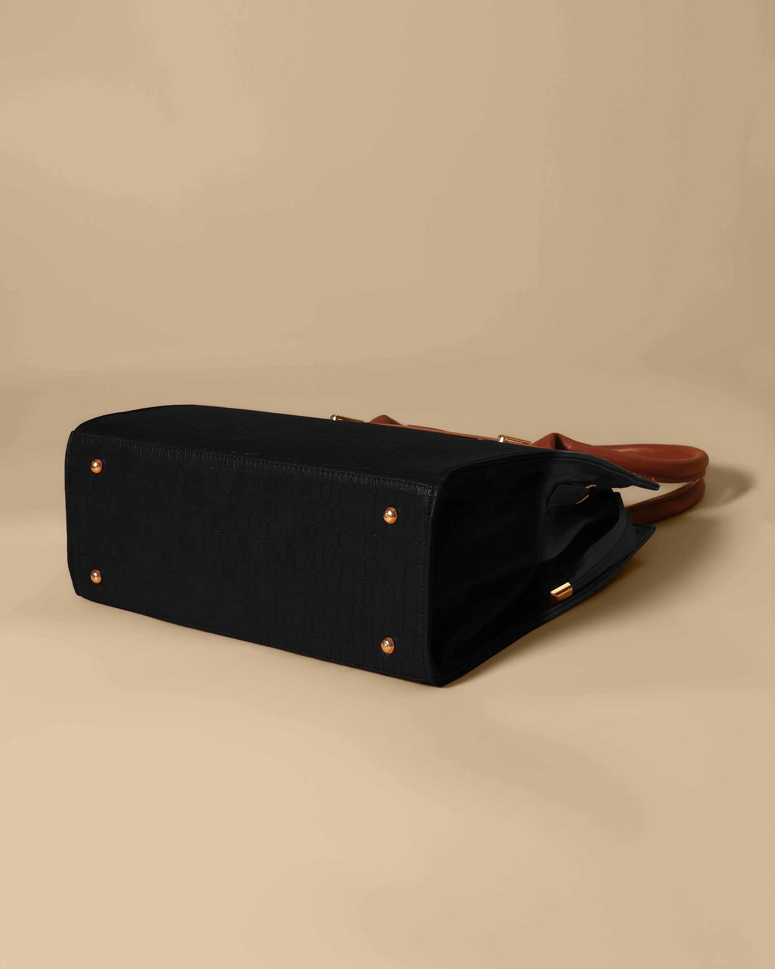 Vintage Crocodile Bag ( Black)