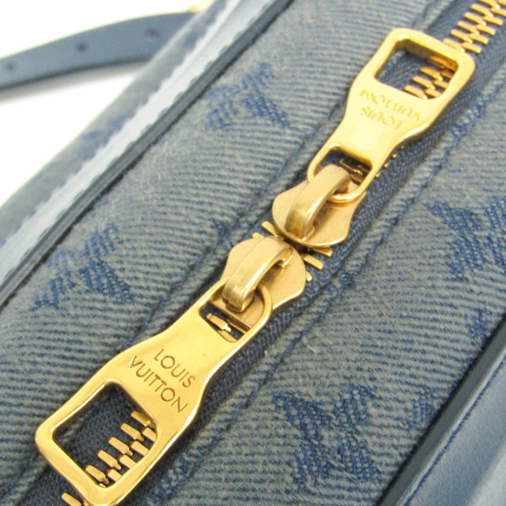 LOV Monogram Denim Soft Trunk M44723 Women's Shoulder Bag Blue