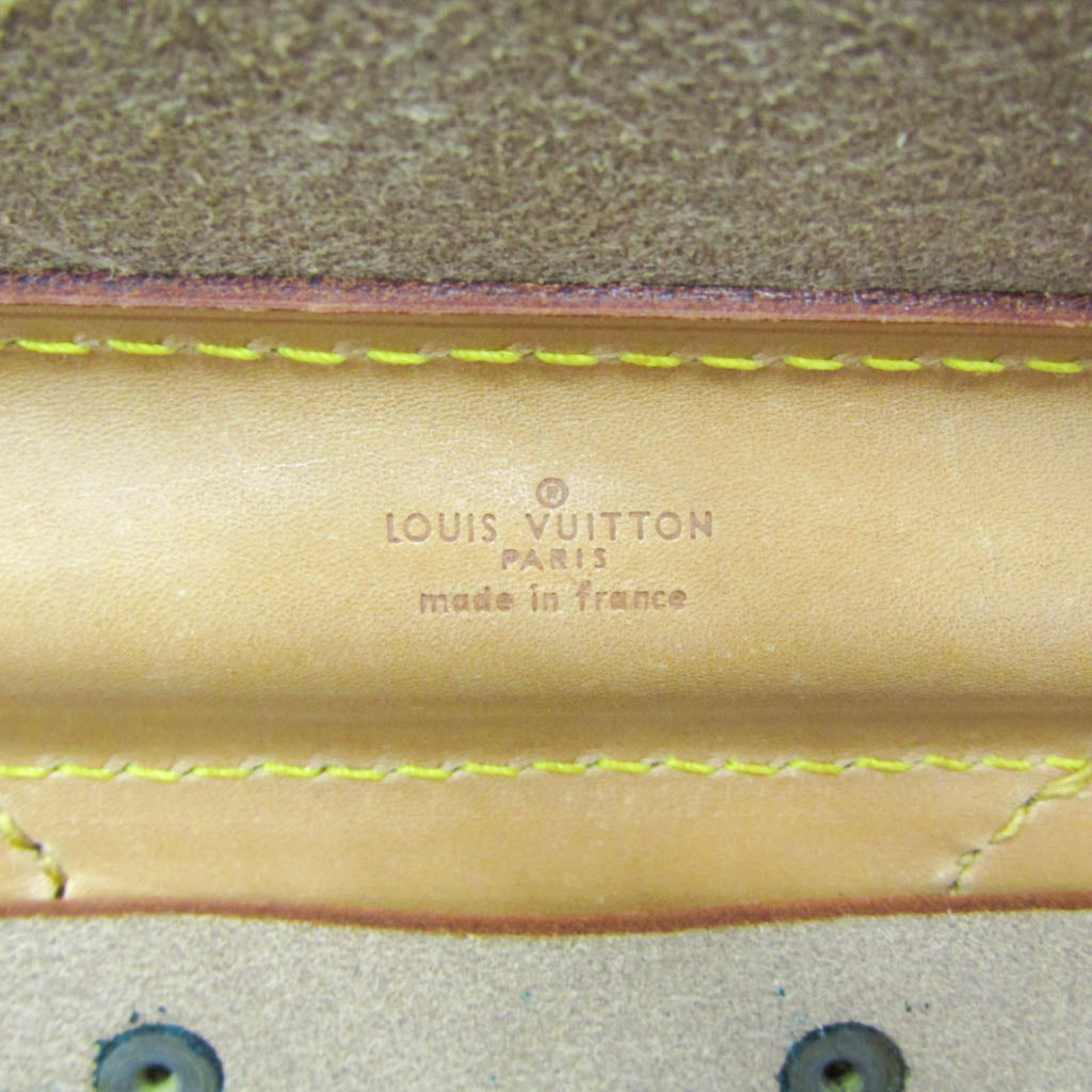 LOV Monogram Steamer 35 Men,Women Boston Bag Brown