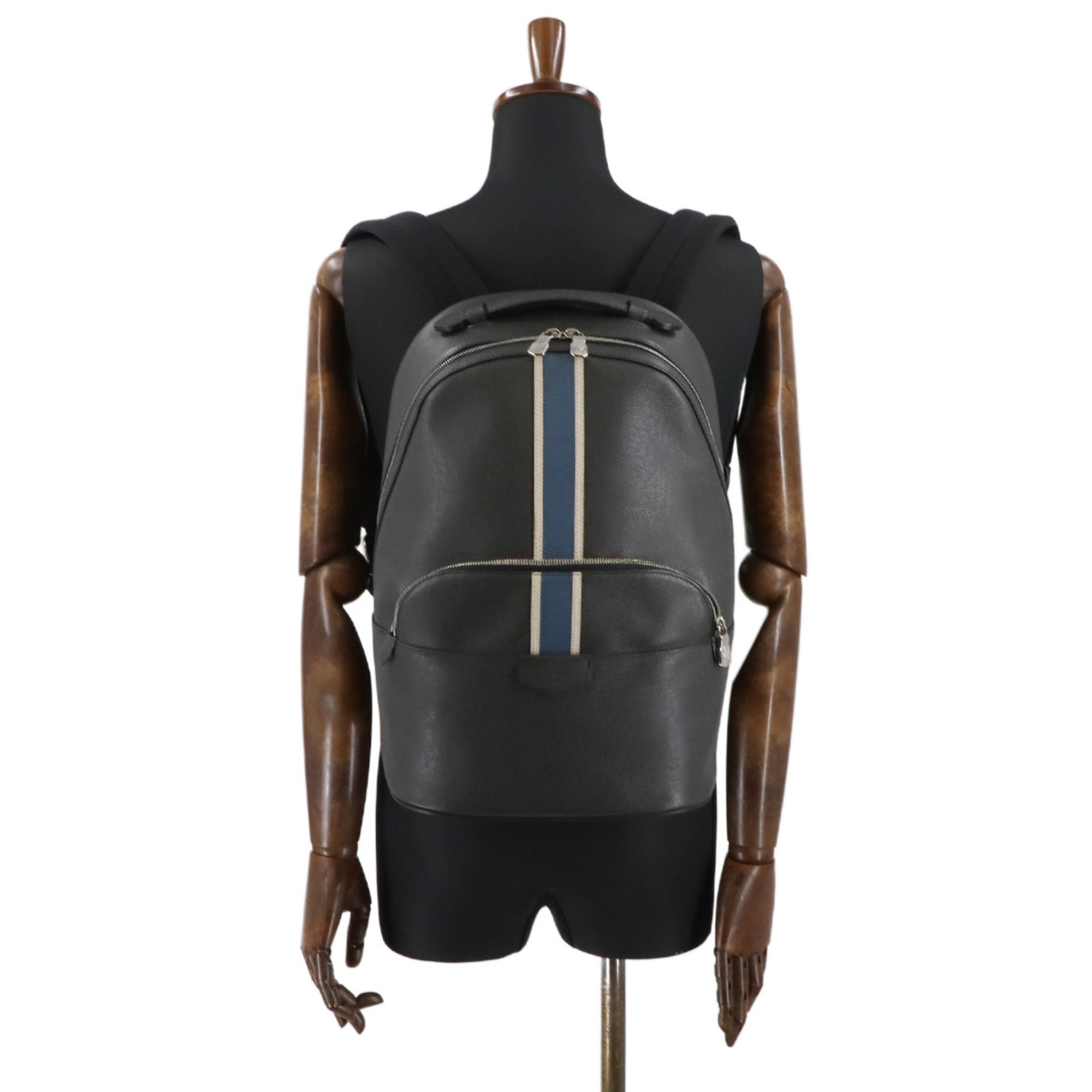 LOV Taiga Anton Backpack, Leather, Ardoise, M34405
