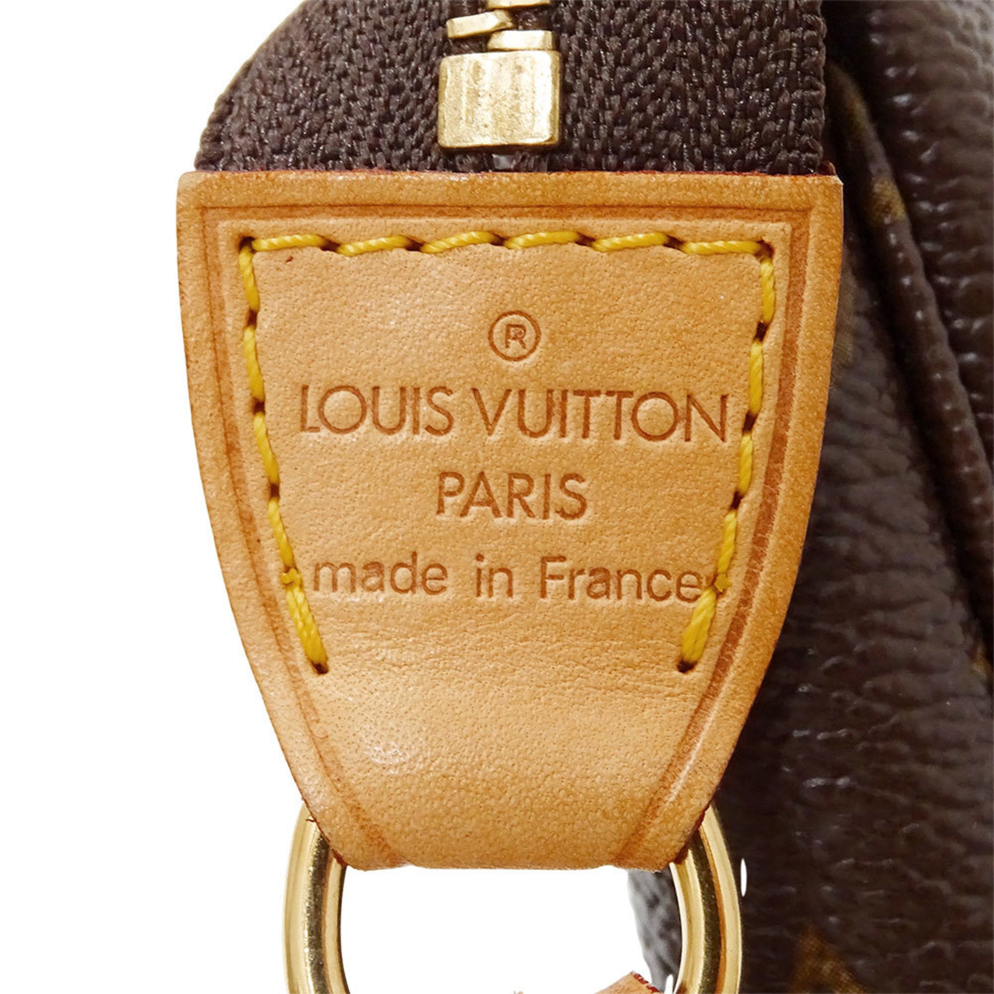 LOV Monogram Panda Pochette Accessoires (Brown) M51981, a women's pouch/accessory case in collaboration with Takashi Murakami.