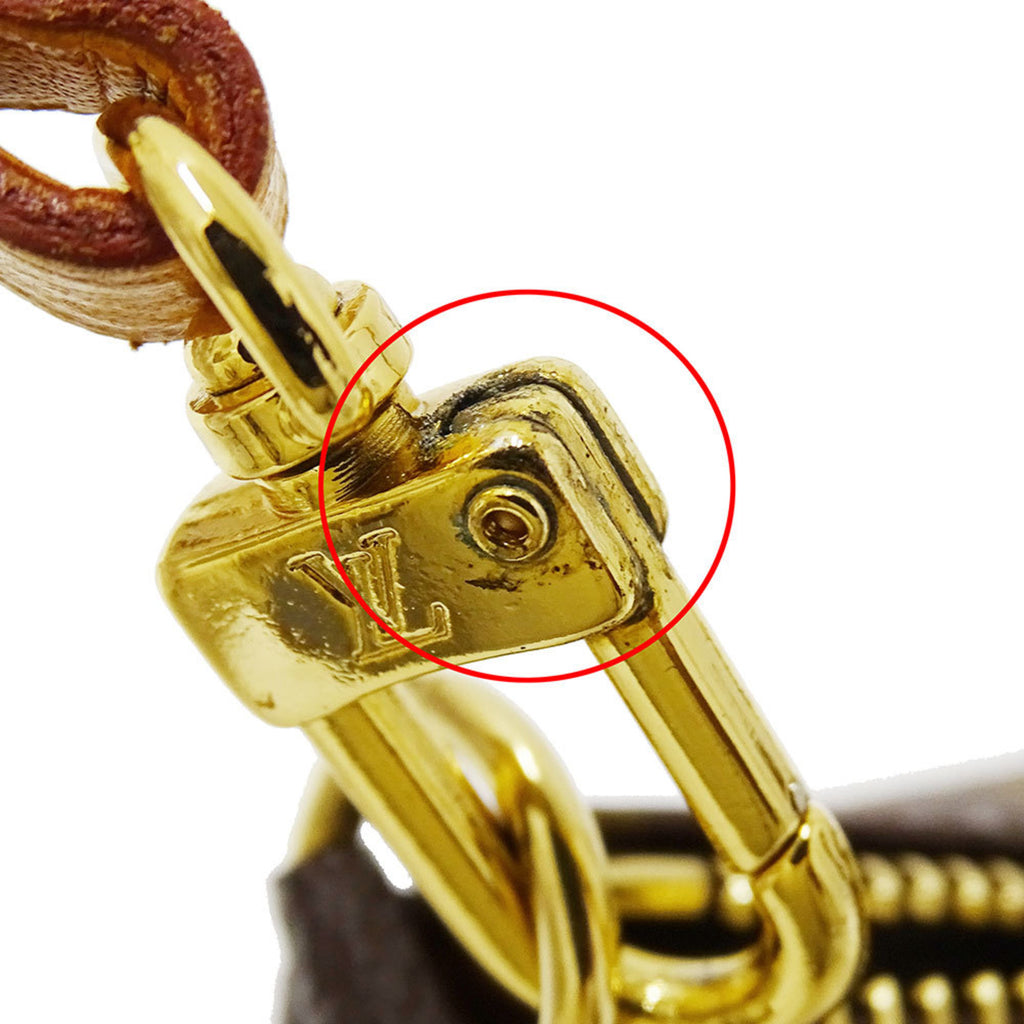 LOV Monogram Panda Pochette Accessoires (Brown) M51981, a women's pouch/accessory case in collaboration with Takashi Murakami.