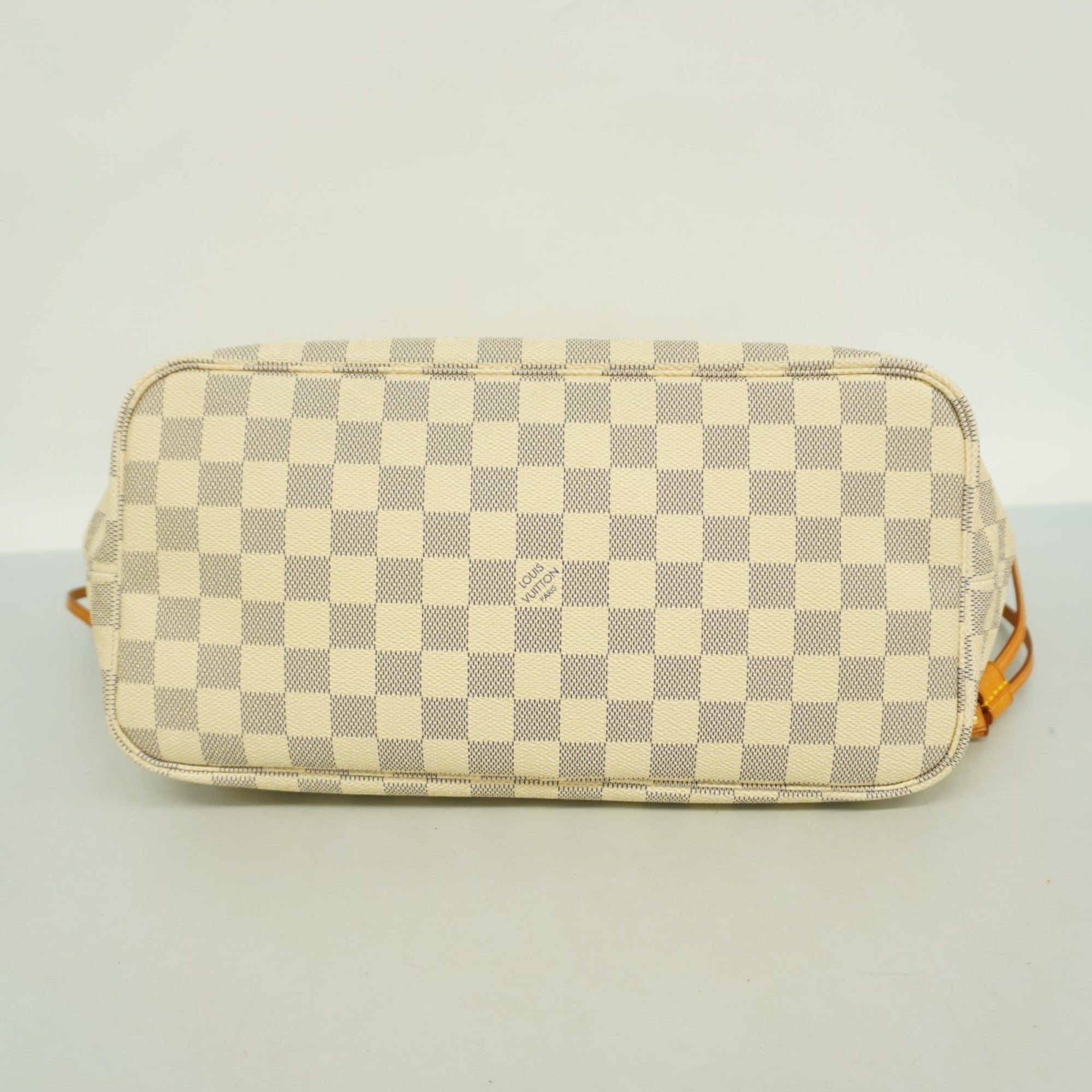 LOV Damier Azur Neverfull MM Tote Bag N41361 White Women's