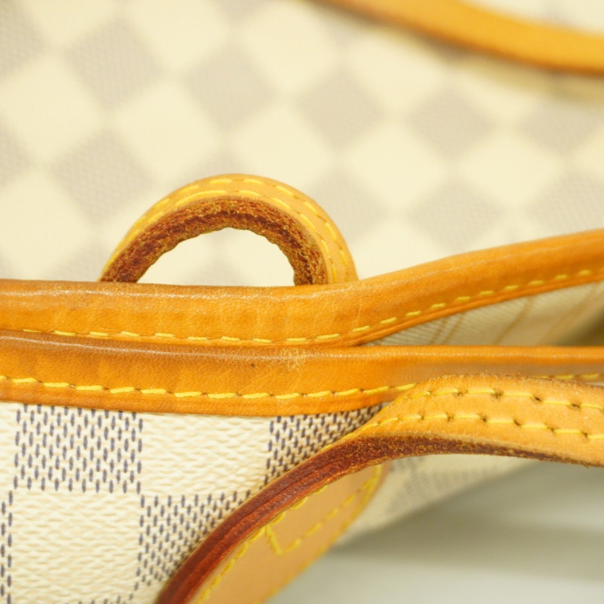 LOV Damier Azur Neverfull MM Tote Bag N41361 White Women's