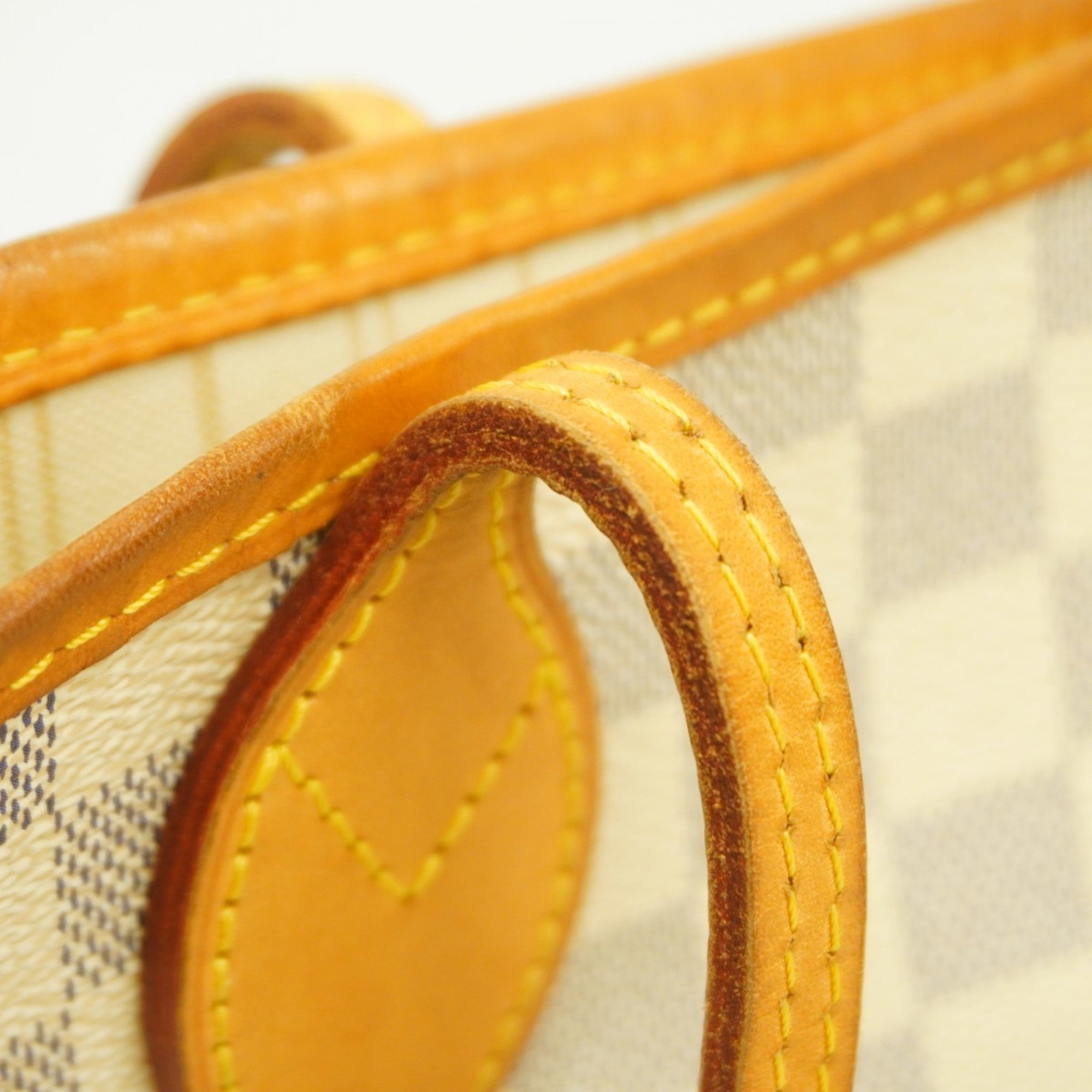 LOV Damier Azur Neverfull MM Tote Bag N41361 White Women's