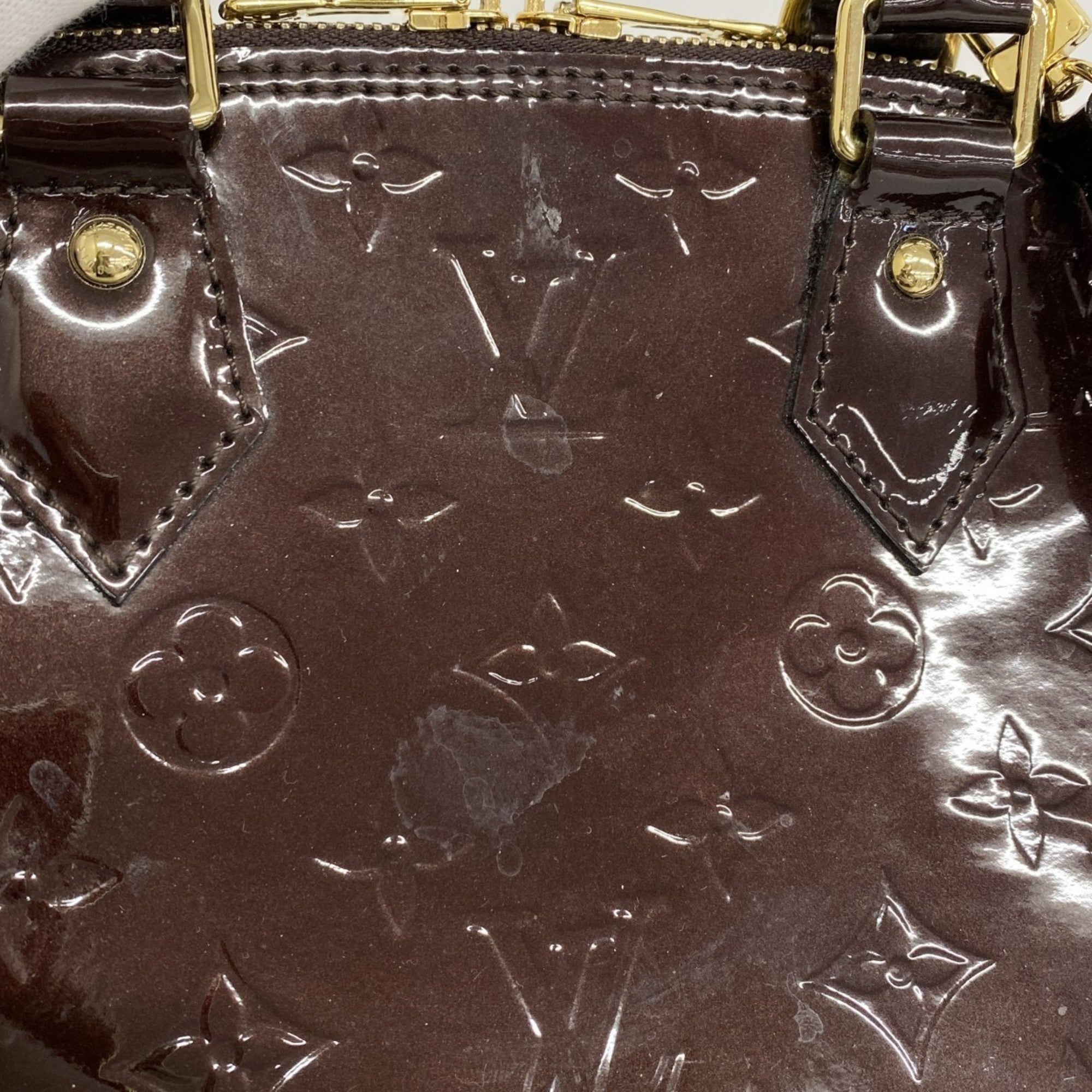 LOV Vernis Alma BB Handbag M91678 Amaranth, 2-Way Bag for Women