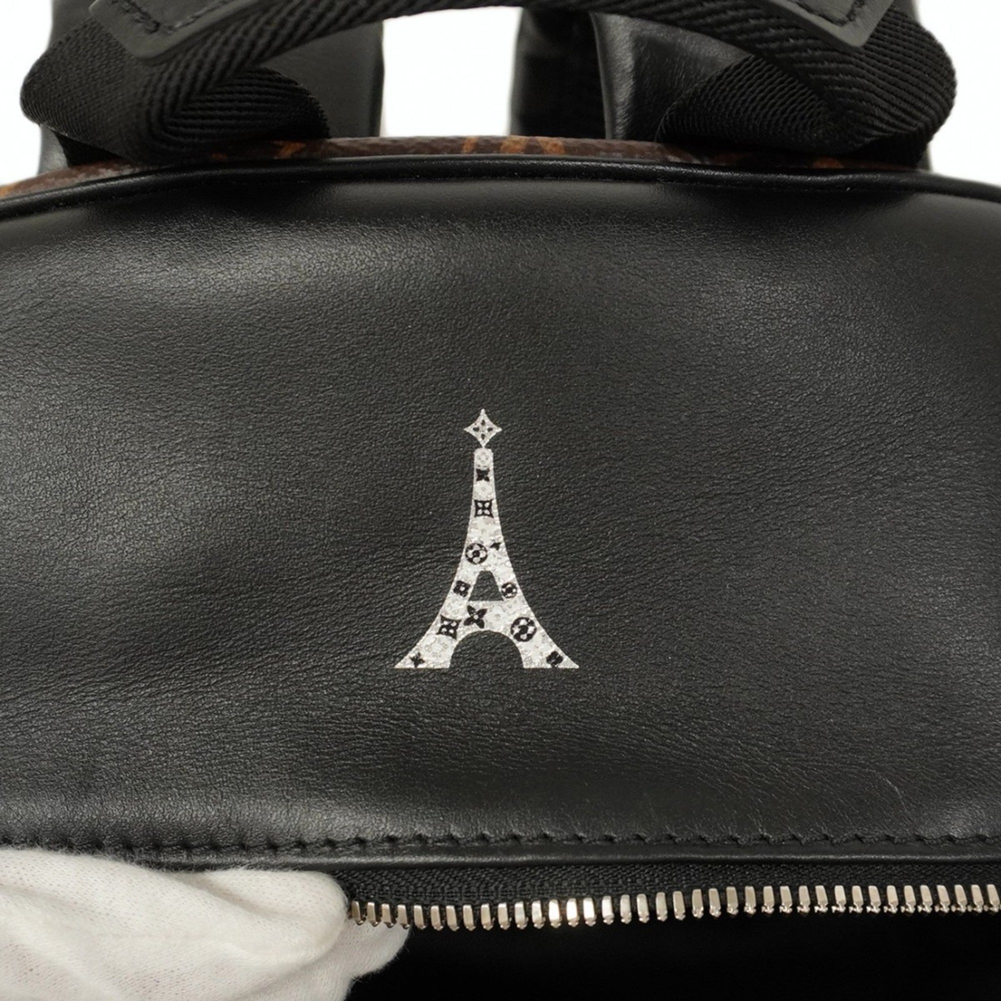 LOV Backpack/Daypack Monogram Macassar Josh NV M45349 Brown/Black Men's