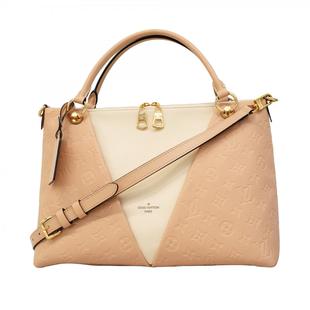 LOV Monogram Empreinte V Tote MM Beige Rose Creme 2-Way Bag for Women (P1595064)
