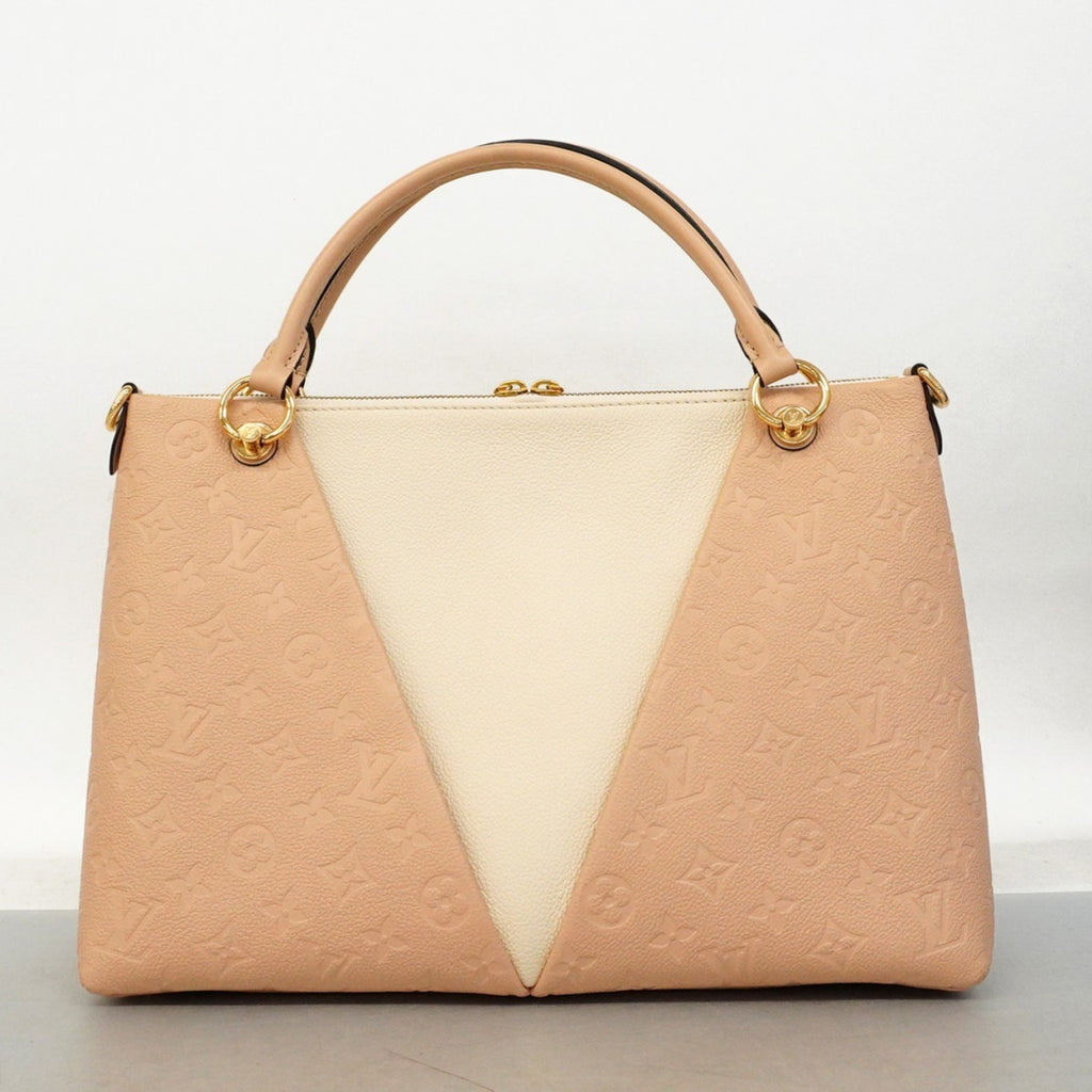 LOV Monogram Empreinte V Tote MM Beige Rose Creme 2-Way Bag for Women (P1595064)