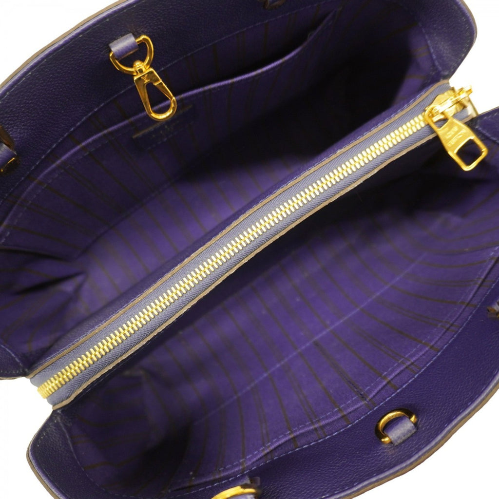 LOV Monogram Empreinte Montaigne MM Handbag M41309 Blue Iris 2-Way Bag for Women