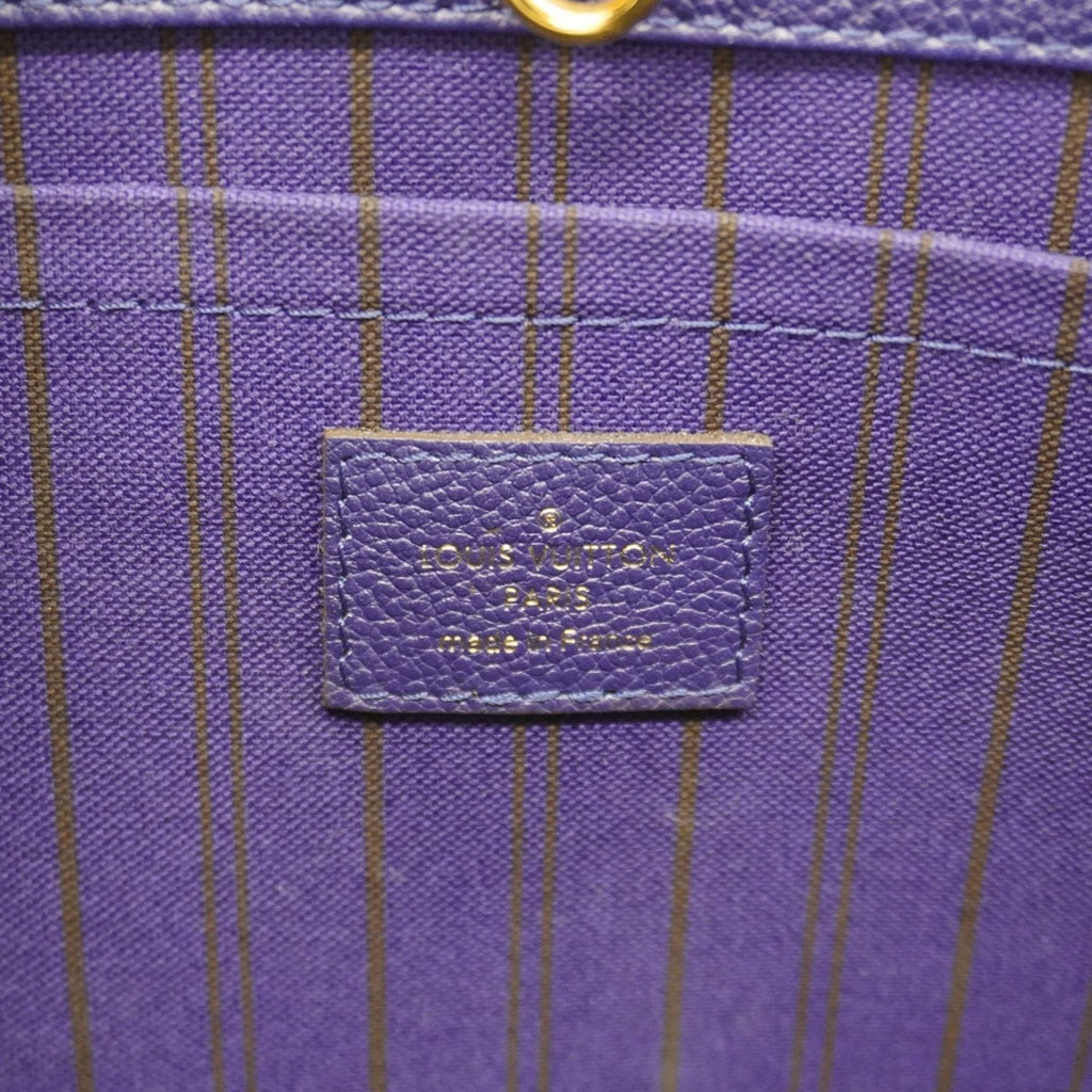 LOV Monogram Empreinte Montaigne MM Handbag M41309 Blue Iris 2-Way Bag for Women