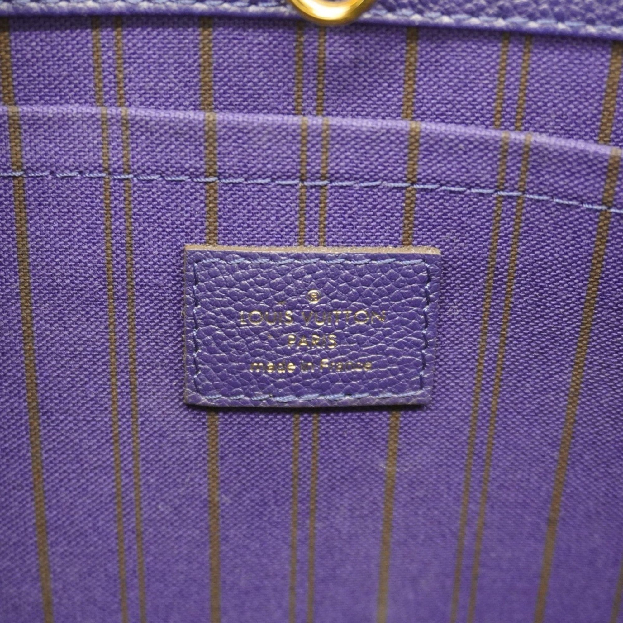 LOV Monogram Empreinte Montaigne MM Handbag M41309 Blue Iris 2-Way Bag for Women