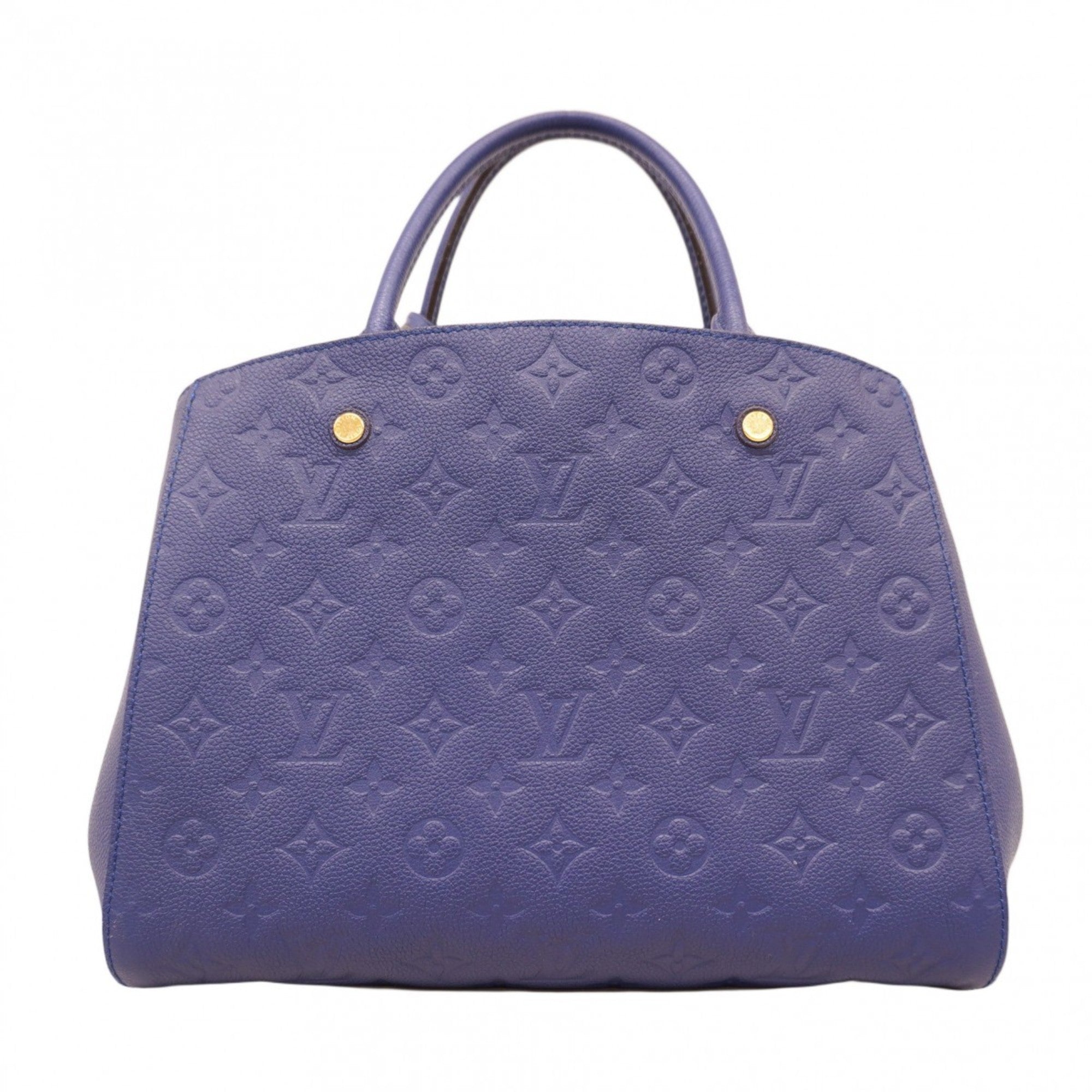 LOV Monogram Empreinte Montaigne MM Handbag M41309 Blue Iris 2-Way Bag for Women