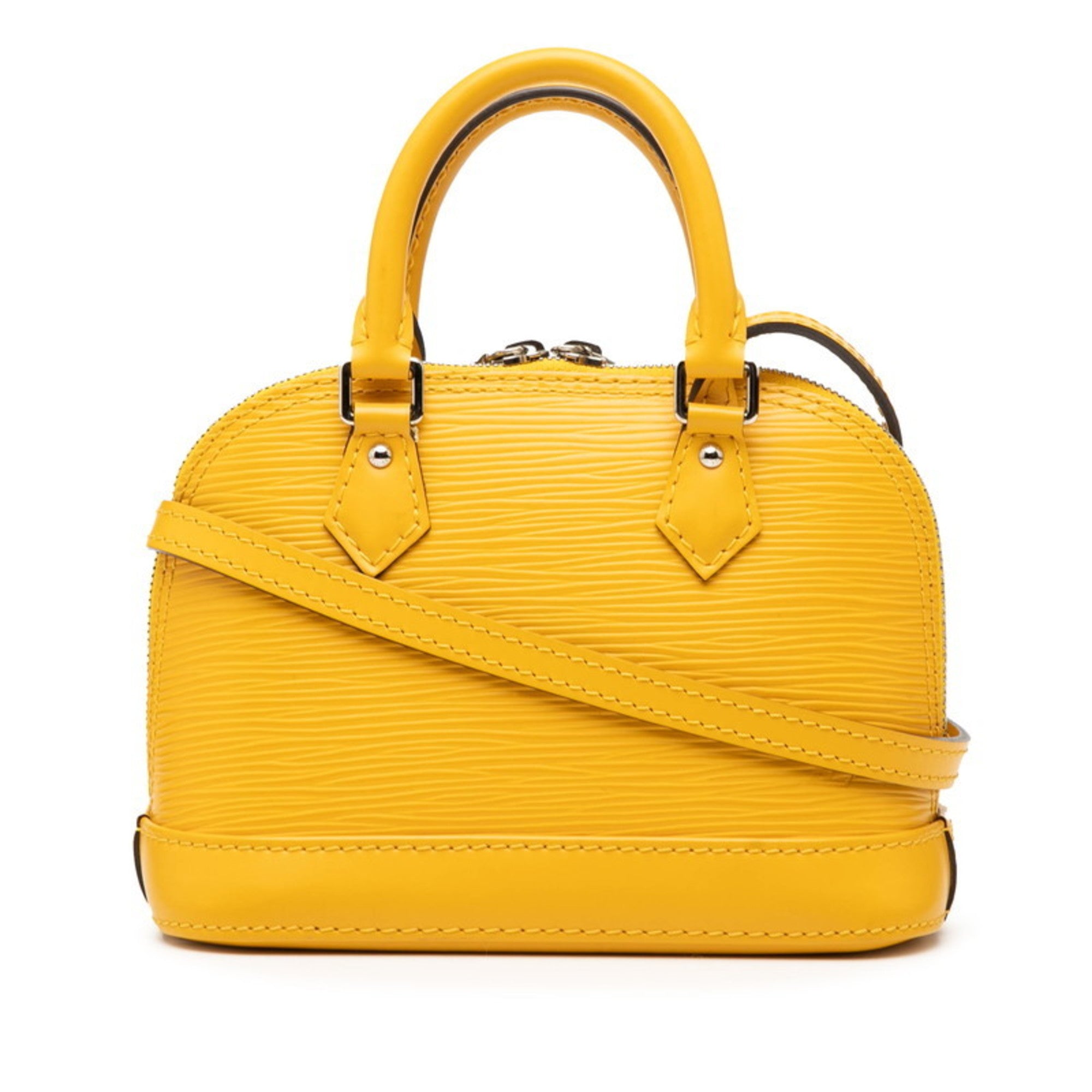 LOV Epi Nano Alma Handbag/Shoulder Bag M50978 Yellow Leather Women's LOUIS VUITTON
