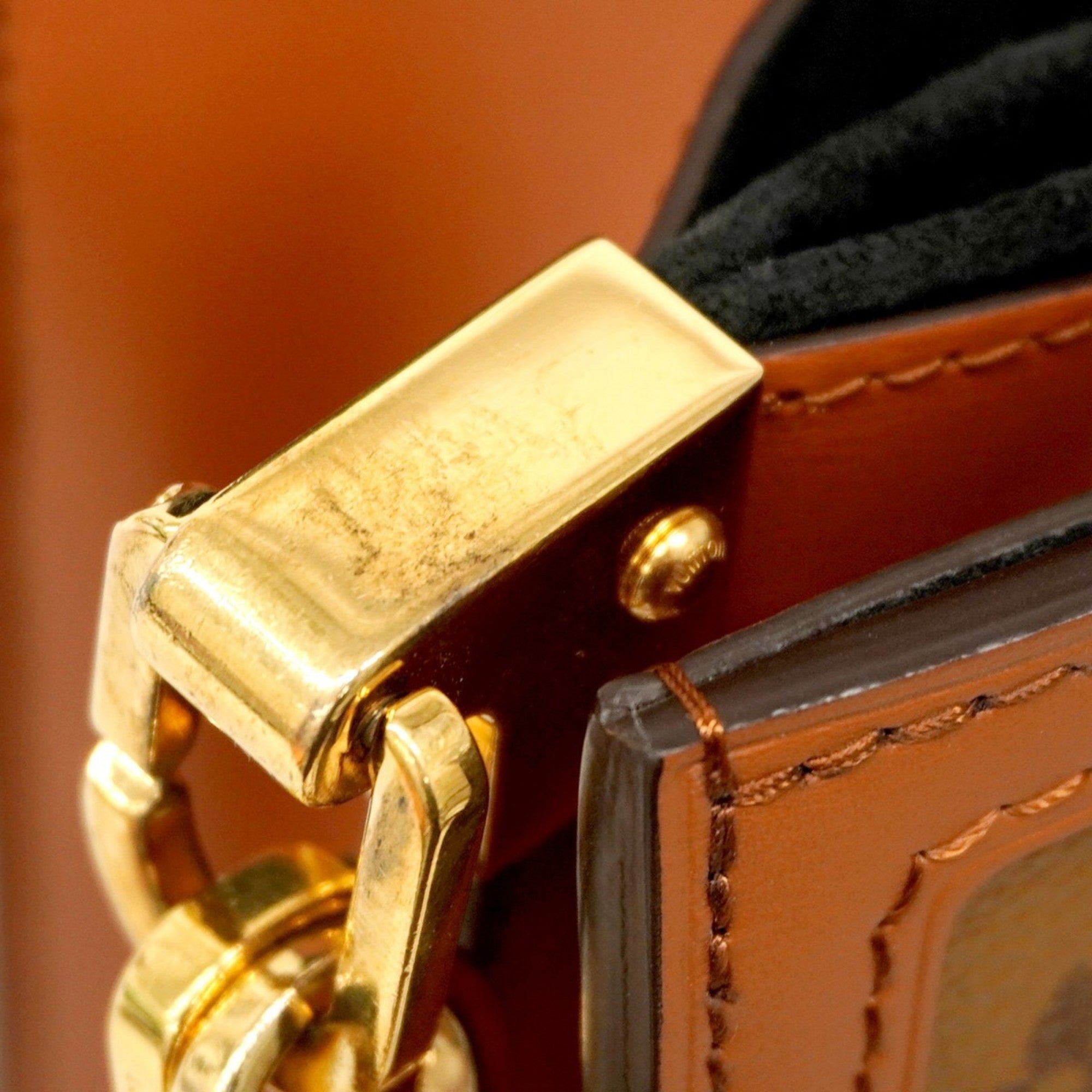 LOV Monogram Reverse Dauphine MM Handbag M45958 Brown 2-Way Bag for Women