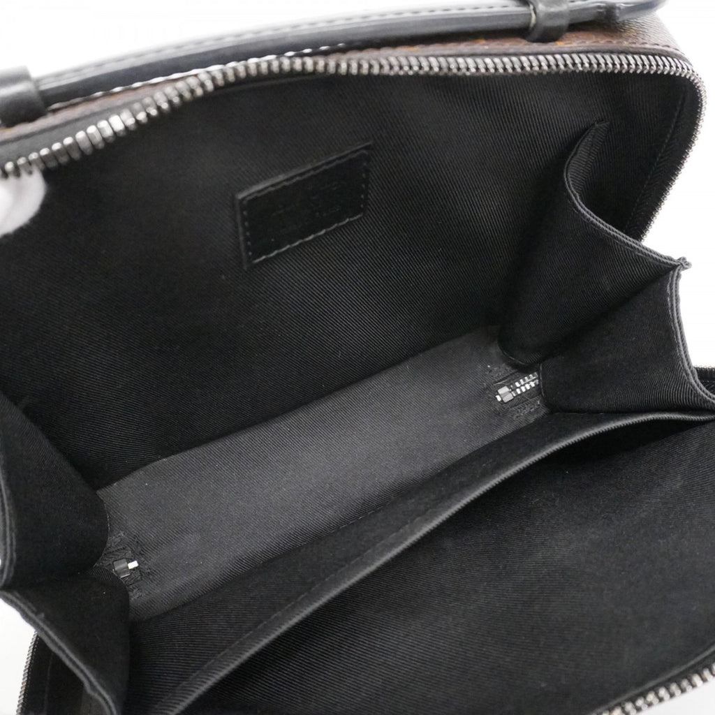 LOV Monogram Macassar Soft Handle Trunk Shoulder Bag M45935 Brown/Black Men's