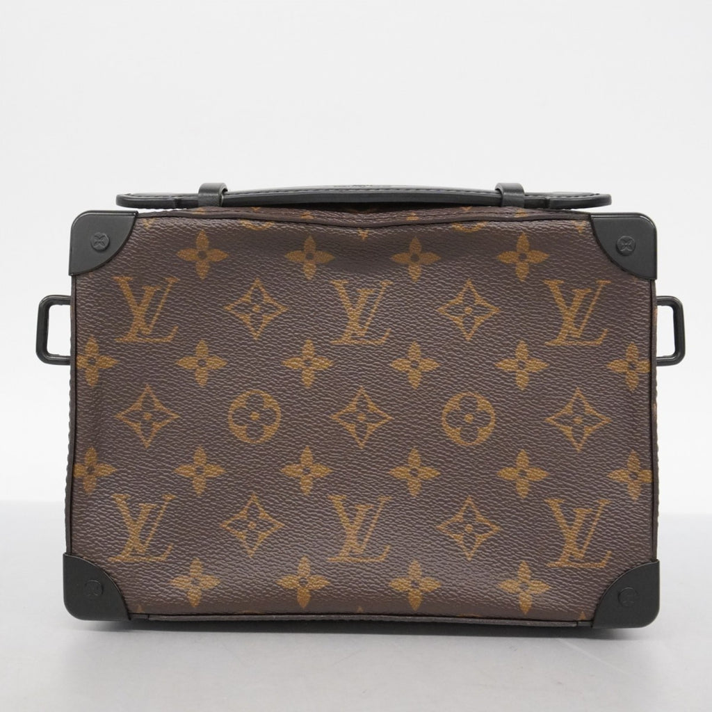 LOV Monogram Macassar Soft Handle Trunk Shoulder Bag M45935 Brown/Black Men's