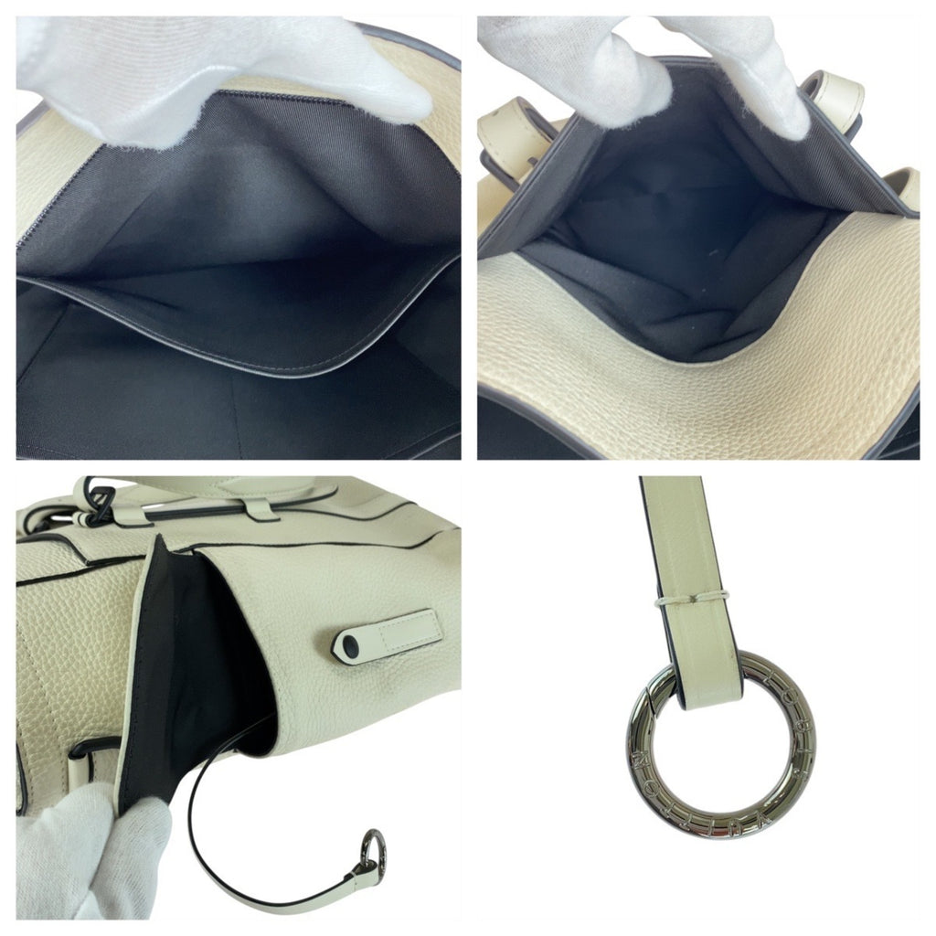 LOV Louis Vuitton Taurillon Christopher Tote in White, Cream, and Black Leather with Hardware, M58477, Men's Bag, Handbag