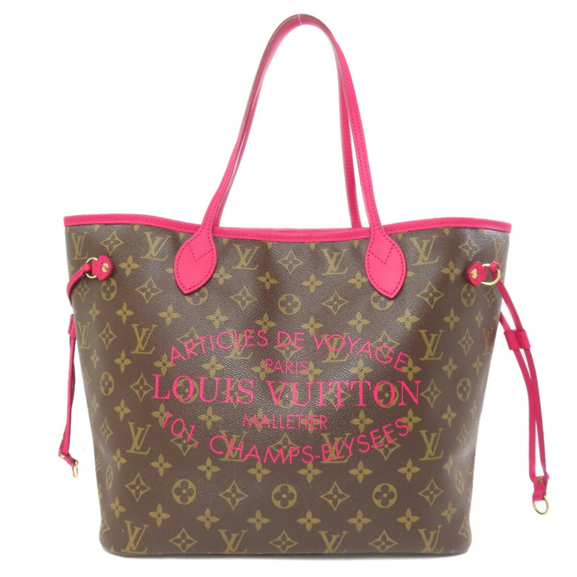 LOV M40940 Neverfull MM Ikat Flower Tote Bag Monogram Canvas Women's LOUIS VUITTON