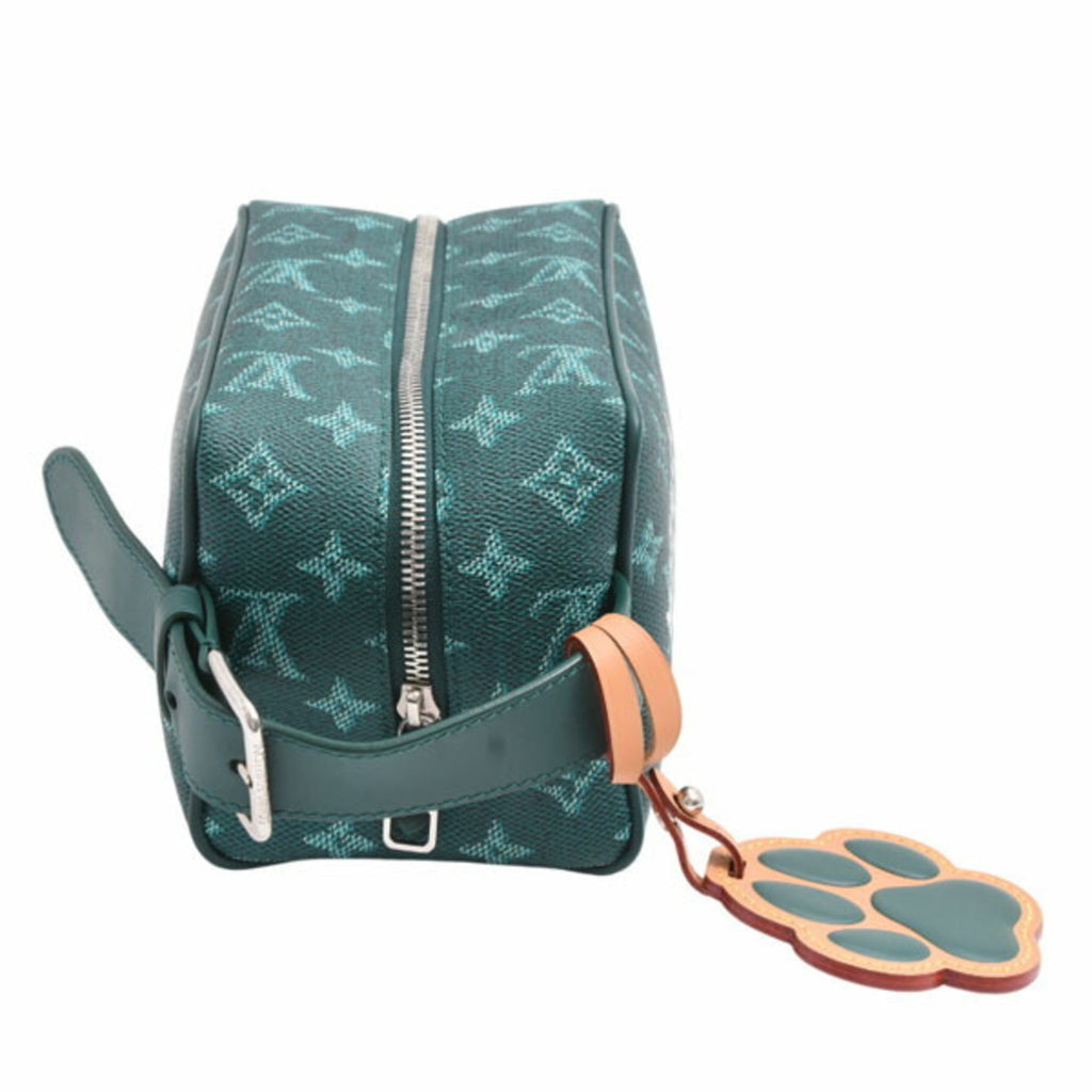 LOV Locker Top Kit Monogram Heritage Treasure Bag Pouch Green M12688