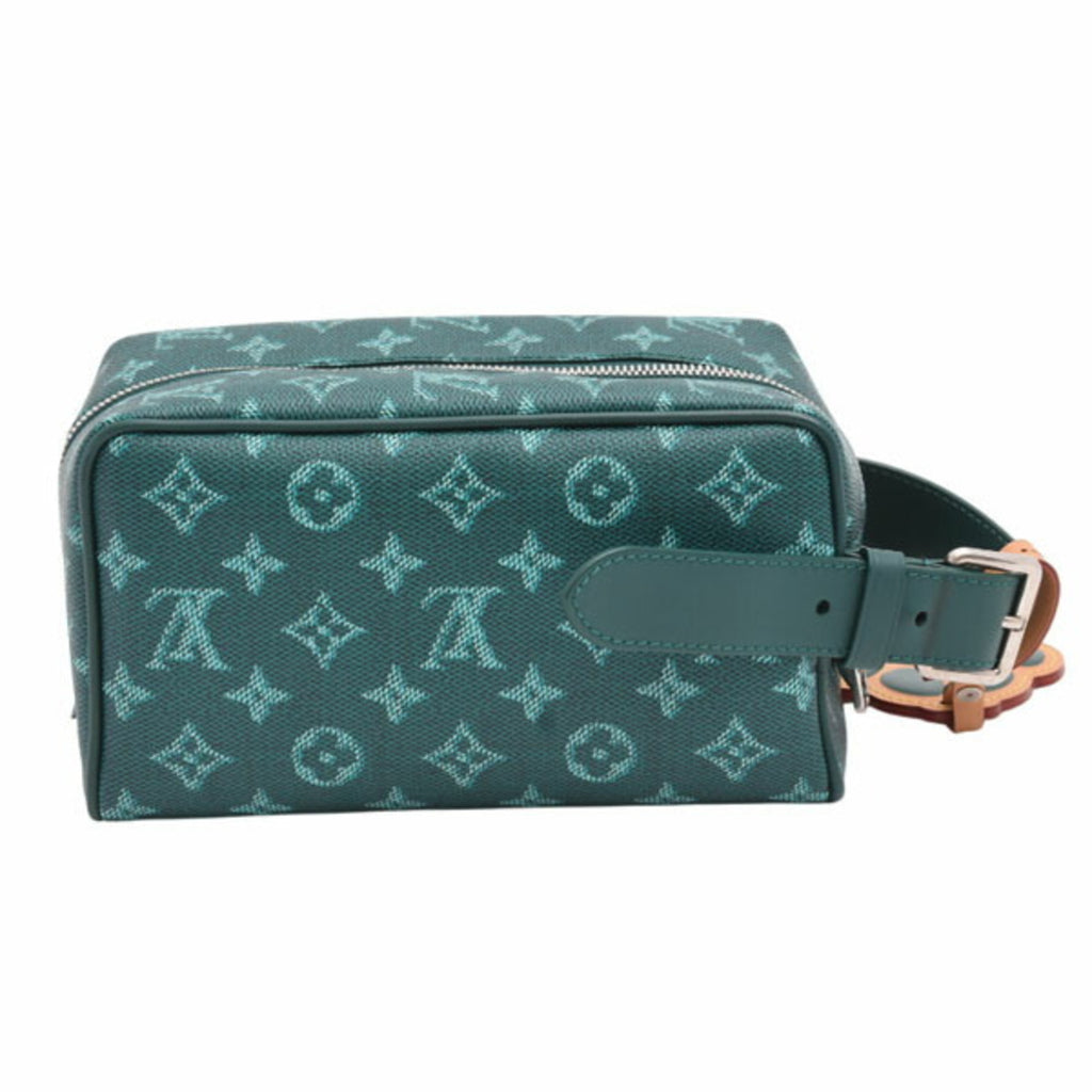 LOV Locker Top Kit Monogram Heritage Treasure Bag Pouch Green M12688