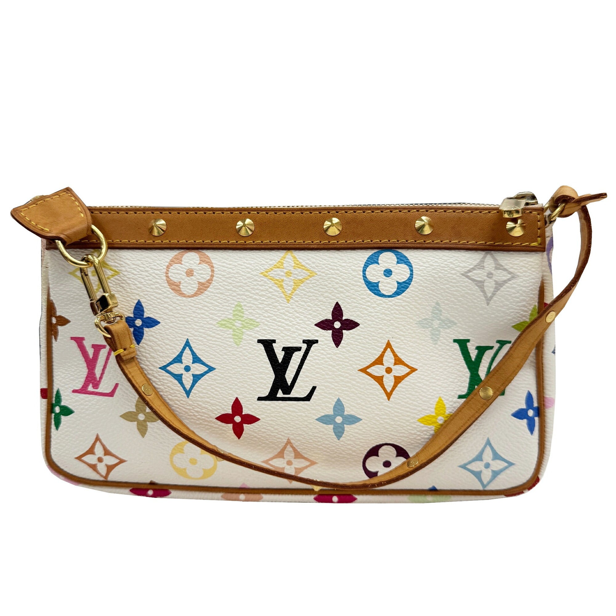 LOV Pochette Accessoires Monogram Multicolore Blanc White M92649 Handbag for Women