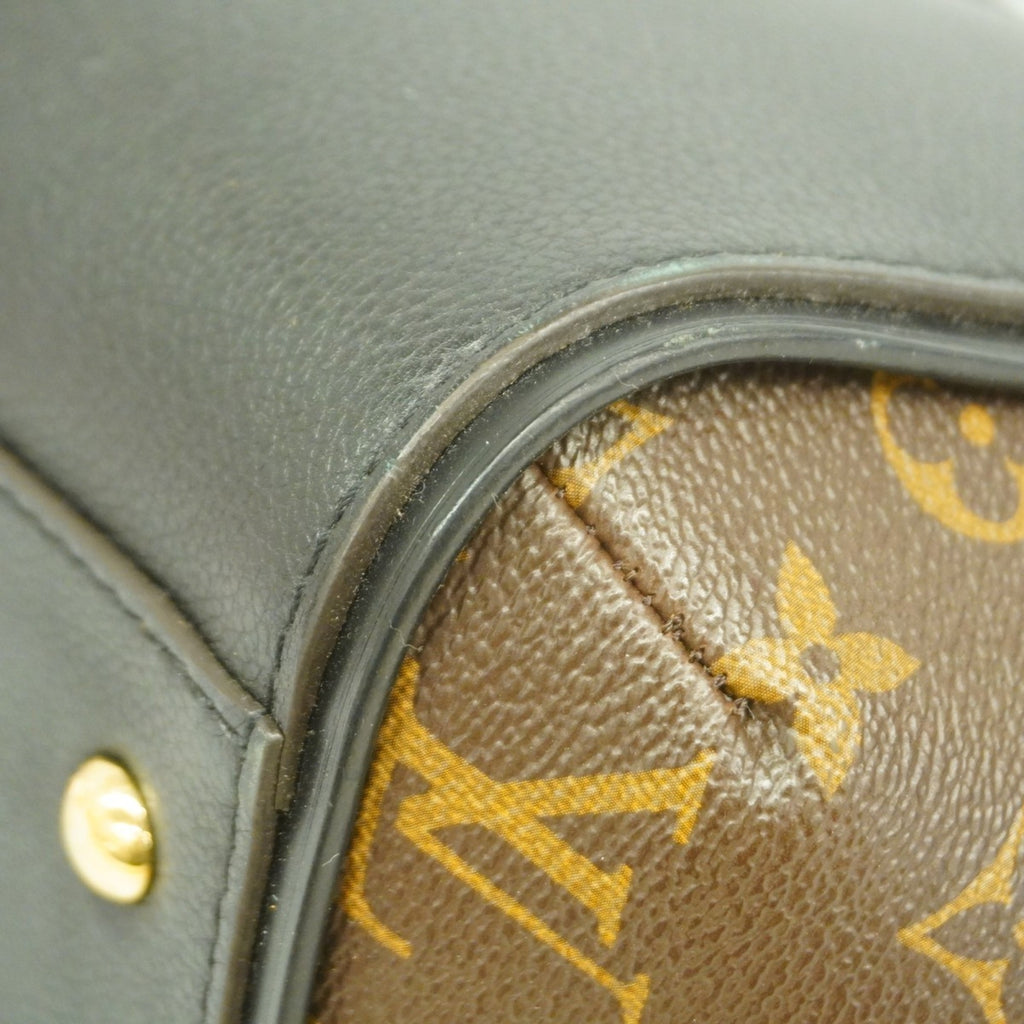 LOV Monogram Kimono MM Tote Bag M40460 Brown Noir Women's