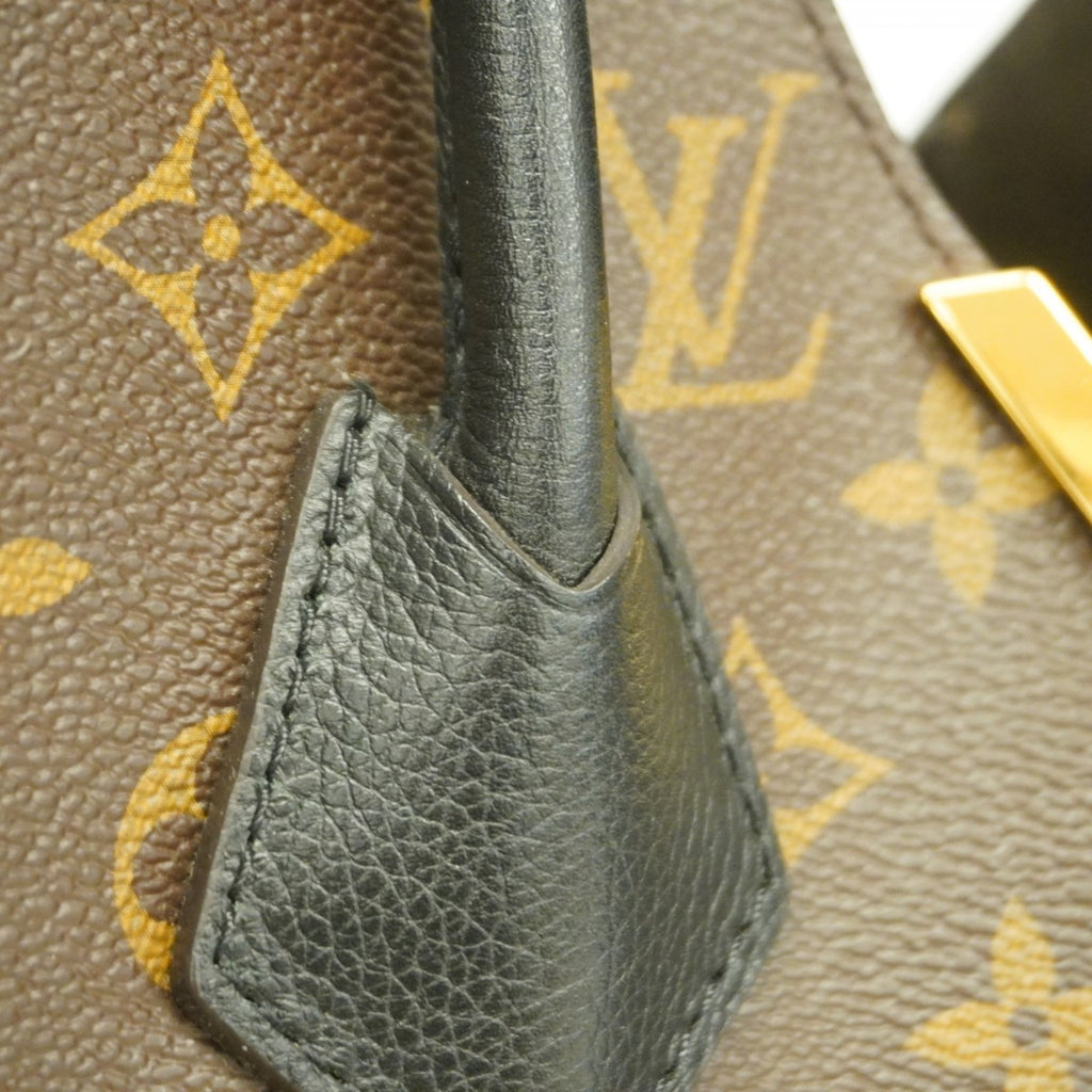 LOV Monogram Kimono MM Tote Bag M40460 Brown Noir Women's