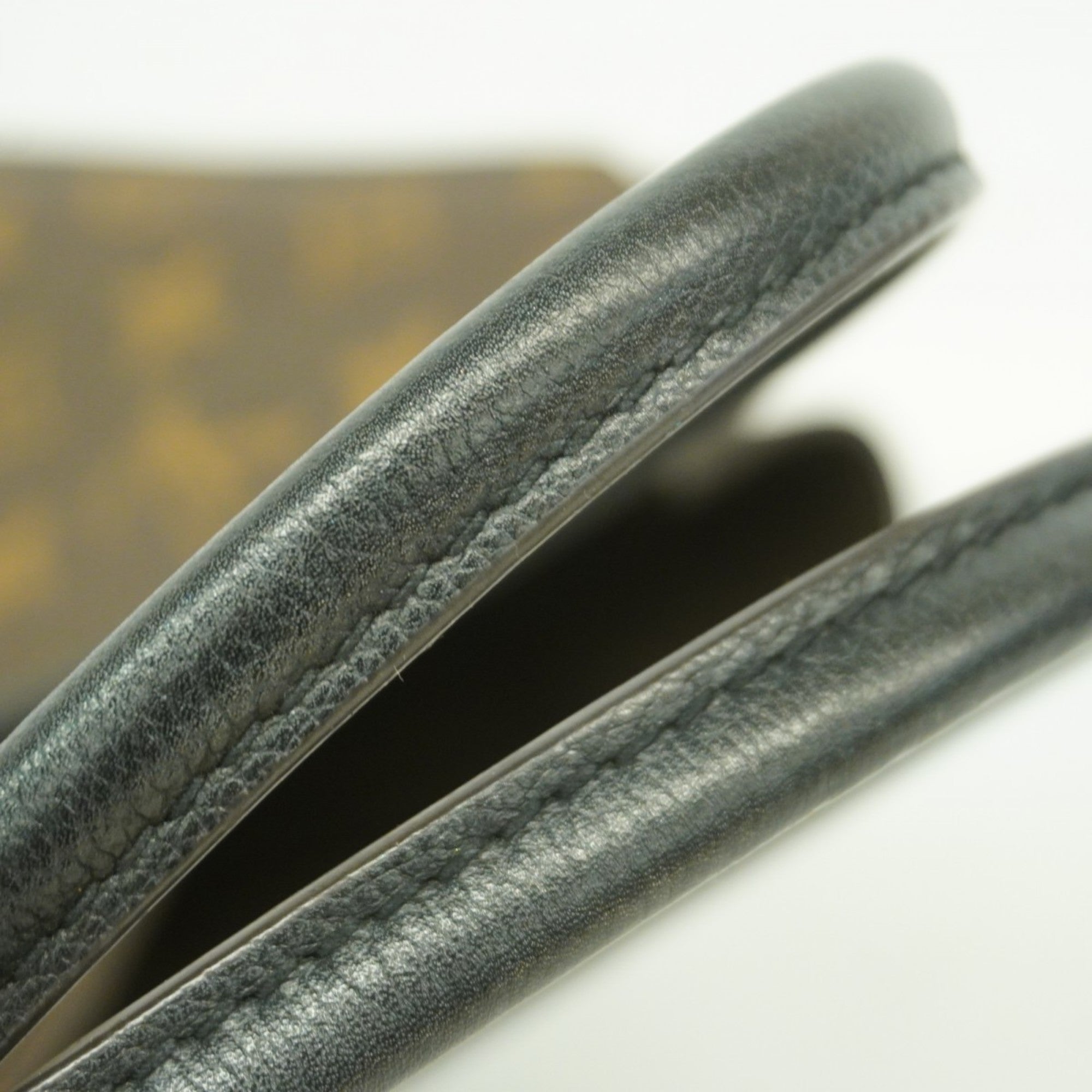 LOV Monogram Kimono MM Tote Bag M40460 Brown Noir Women's