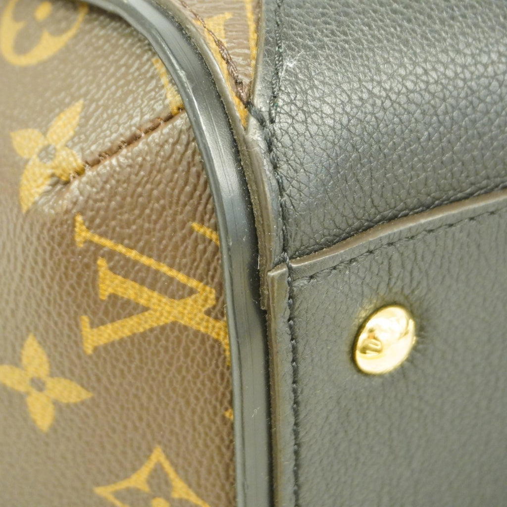 LOV Monogram Kimono MM Tote Bag M40460 Brown Noir Women's