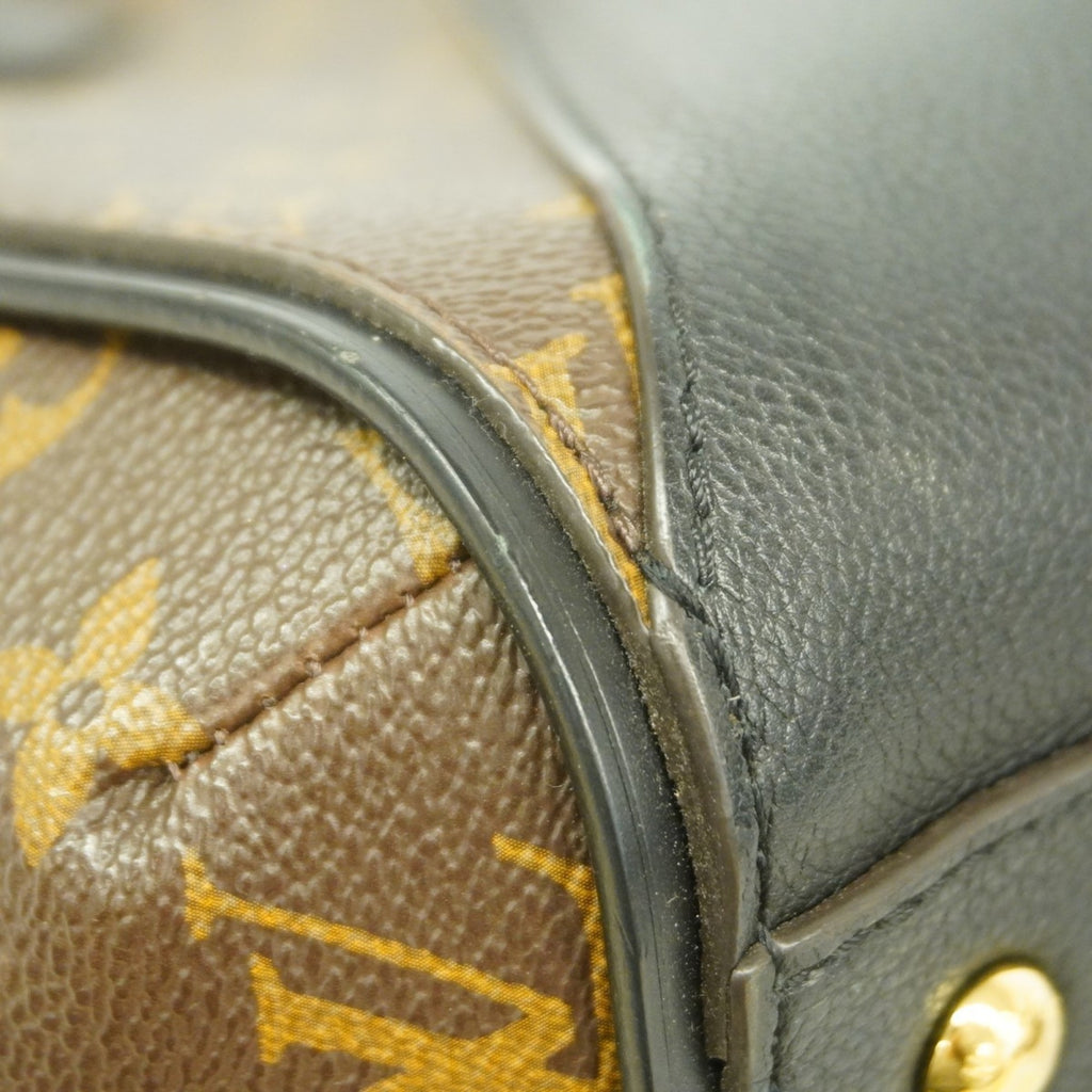 LOV Monogram Kimono MM Tote Bag M40460 Brown Noir Women's