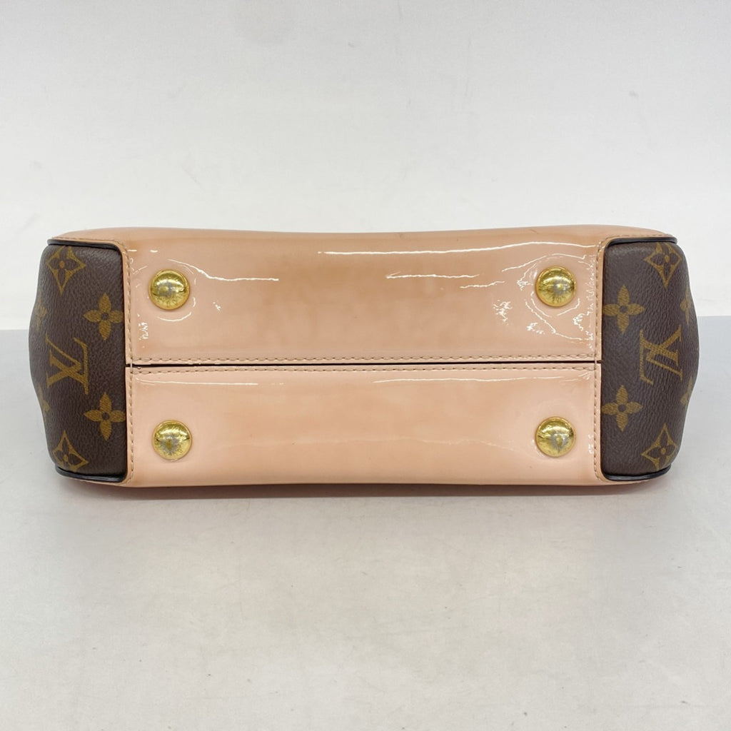 LOV Monogram Vernis Cherrywood PM Handbag M53355 Brown Rose Ballerine 2-Way Bag for Women