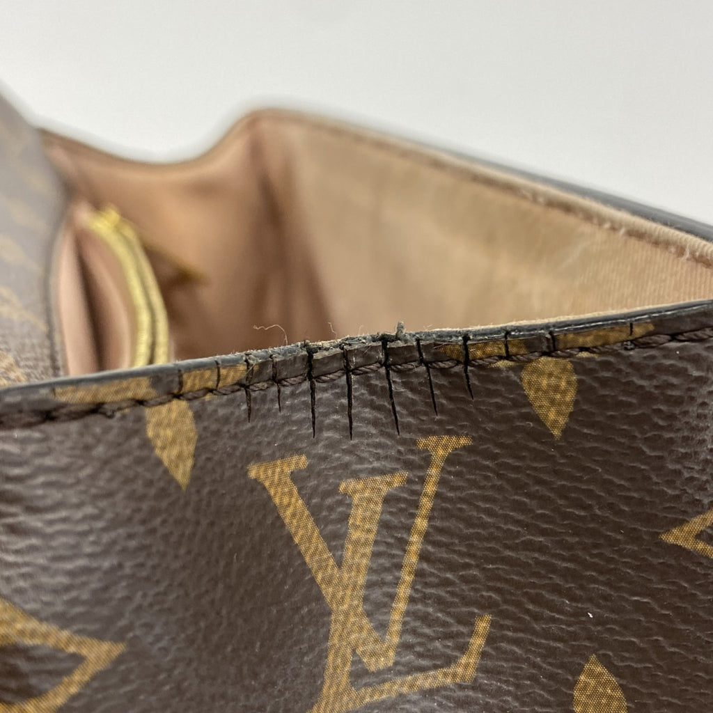 LOV Monogram Vernis Cherrywood PM Handbag M53355 Brown Rose Ballerine 2-Way Bag for Women