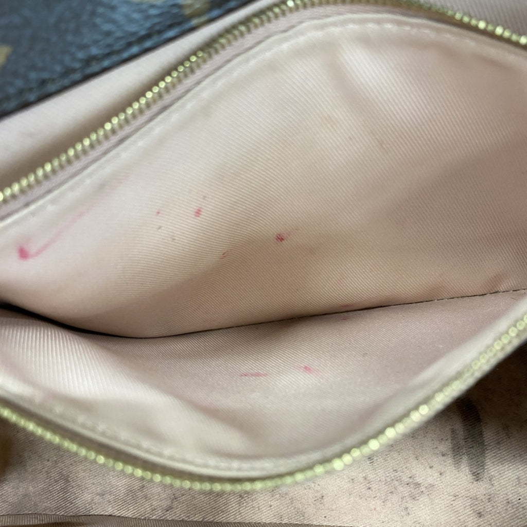 LOV Monogram Vernis Cherrywood PM Handbag M53355 Brown Rose Ballerine 2-Way Bag for Women