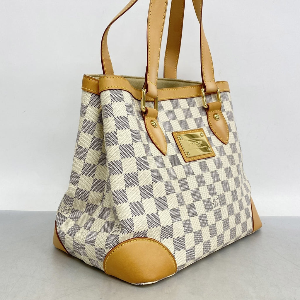LOV Damier Azur Hampstead PM Tote Bag N51207 White Women's