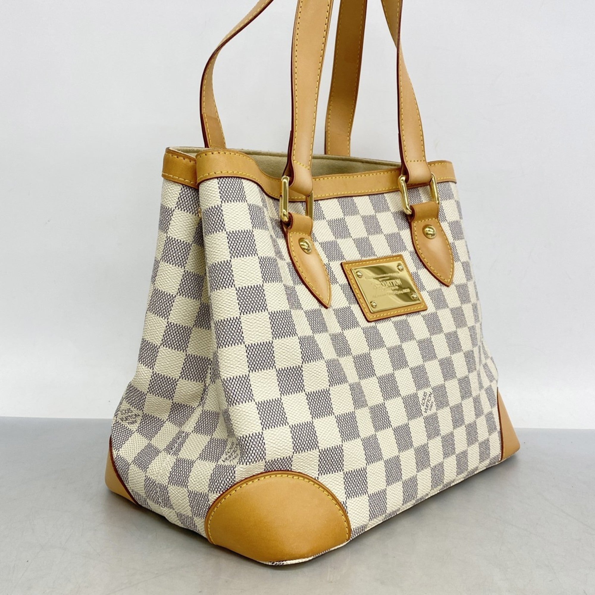 LOV Damier Azur Hampstead PM Tote Bag N51207 White Women's