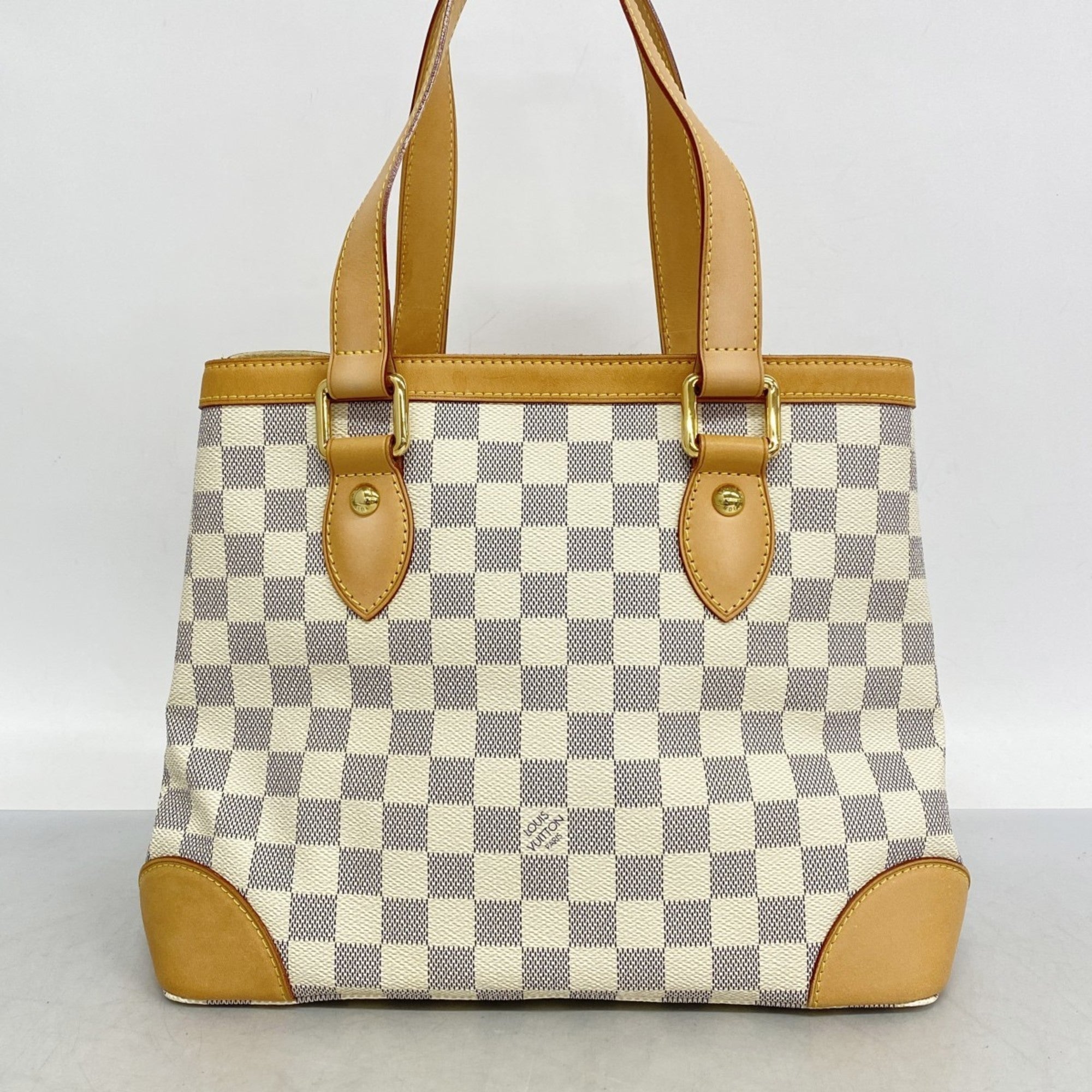 LOV Damier Azur Hampstead PM Tote Bag N51207 White Women's
