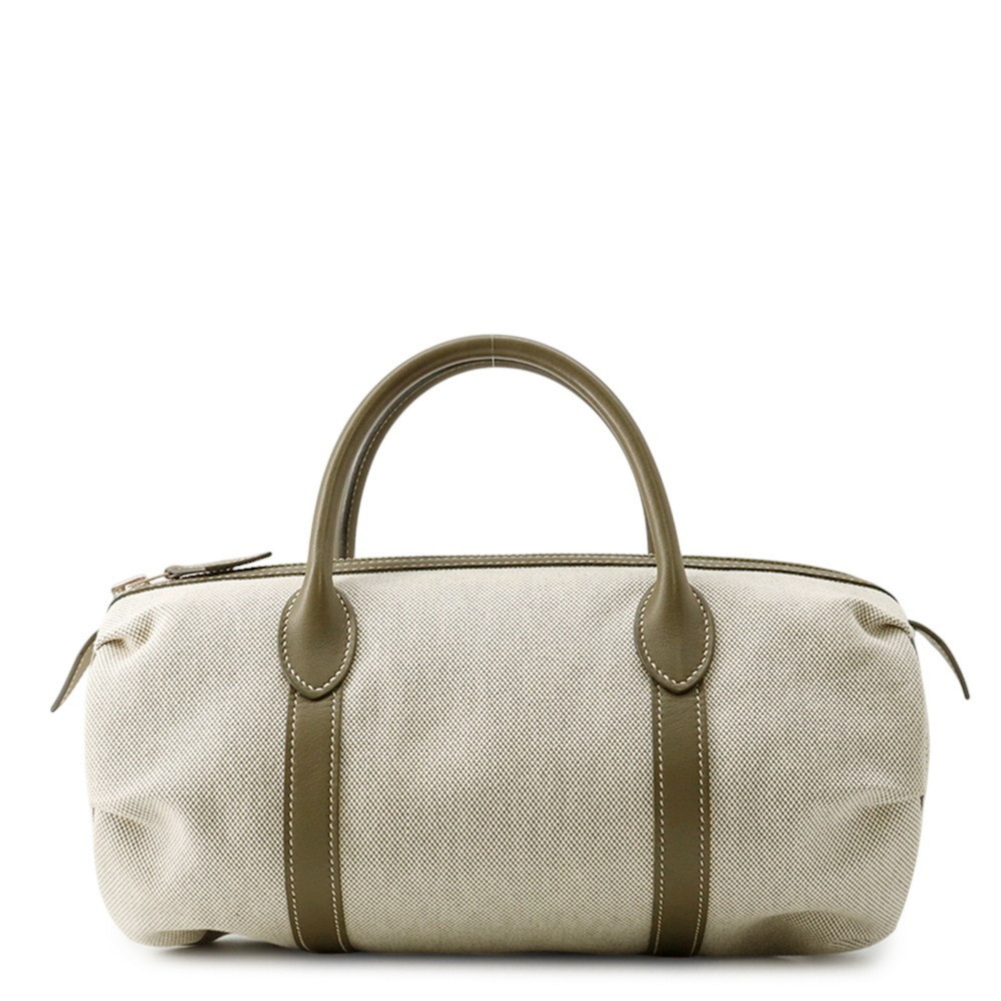 HMS handbag Polochon Mademoiselle Natural Ververonaise Toile H Barenia