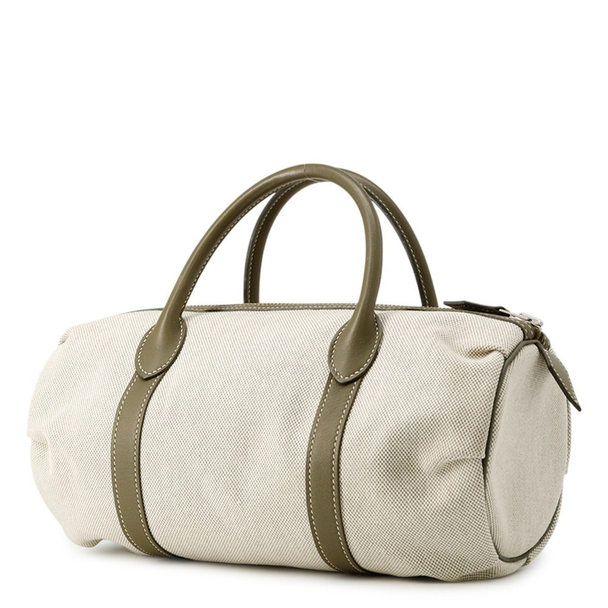 HMS handbag Polochon Mademoiselle Natural Ververonaise Toile H Barenia