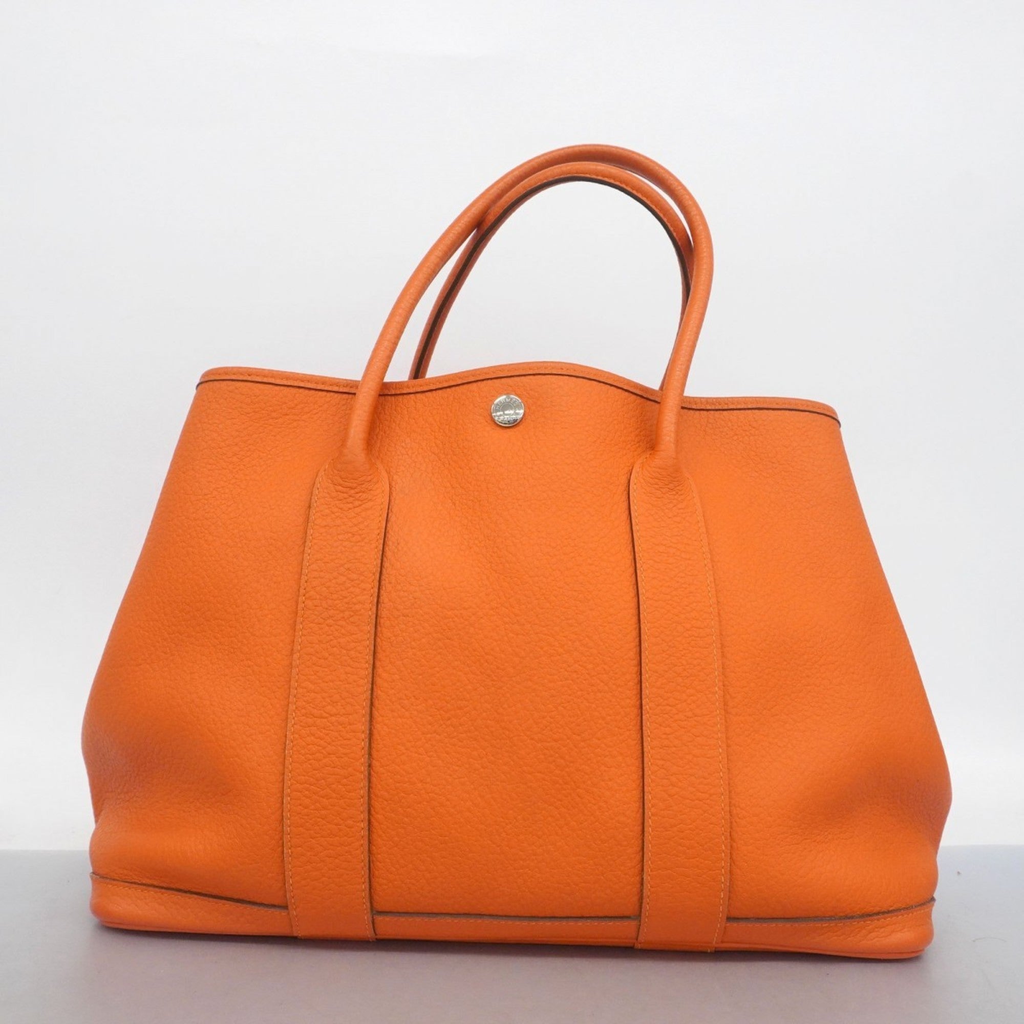 HMS Hermès Garden PM Negonda Orange Tote Bag with R Stamp for Women
