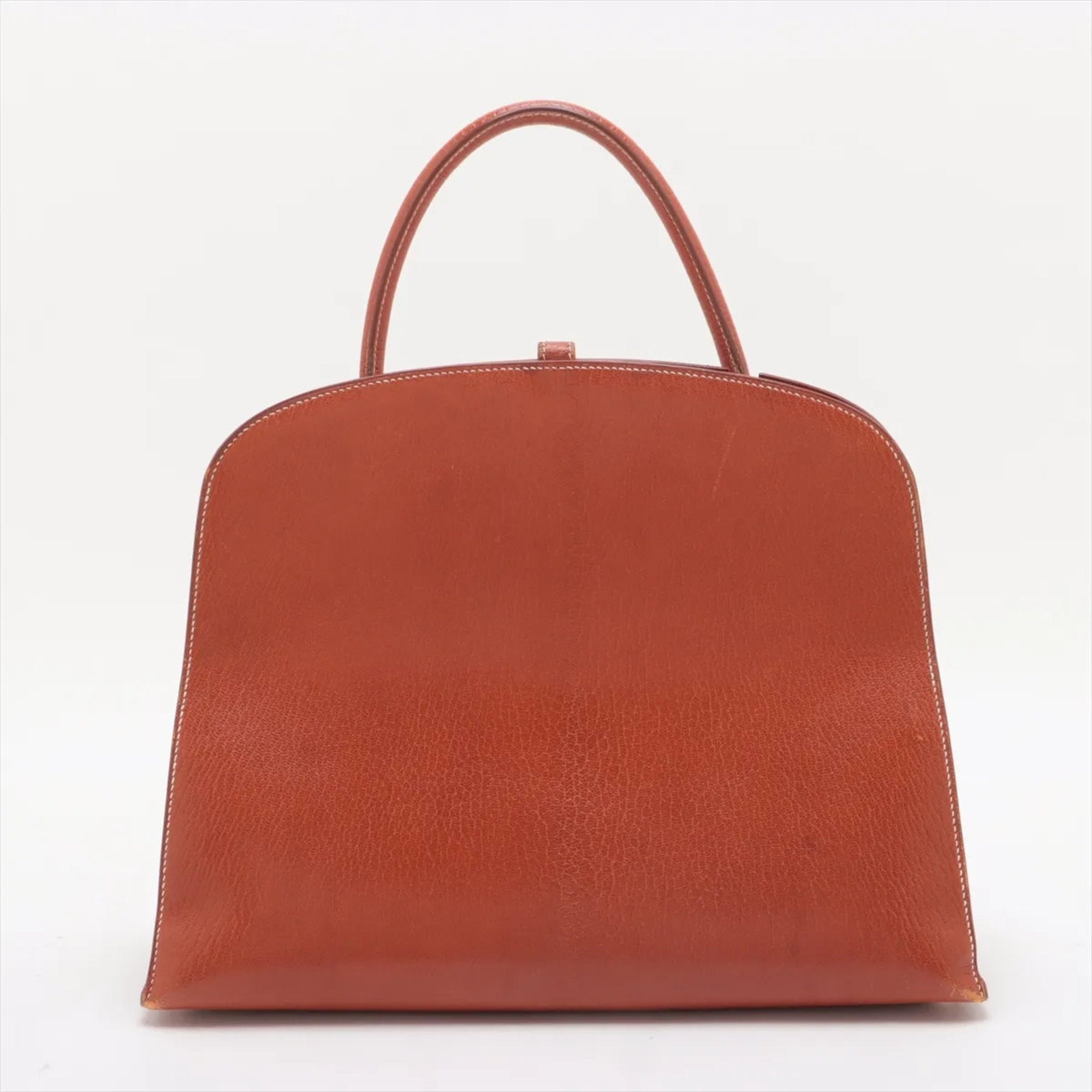 HMS Hermès □C engraved Darvi GM Chevre Coromandel leather handbag tote for women