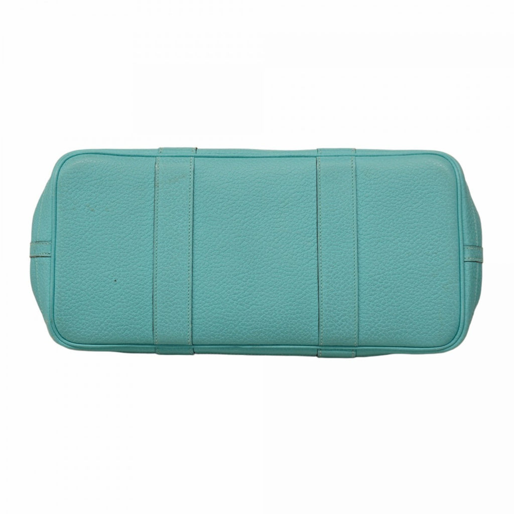 HMS Hermès Garden PM Country Blue Atoll Tote Bag with T Stamp for Women