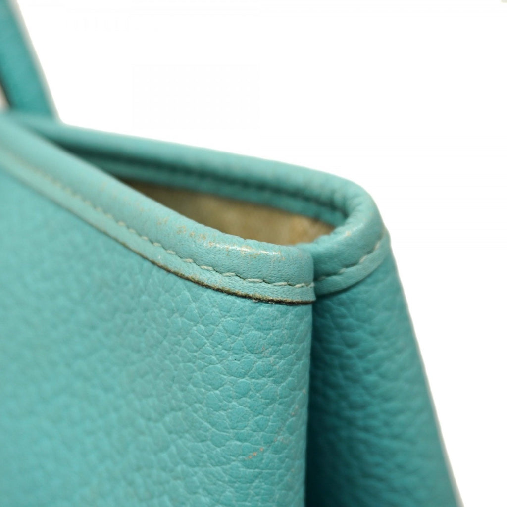 HMS Hermès Garden PM Country Blue Atoll Tote Bag with T Stamp for Women