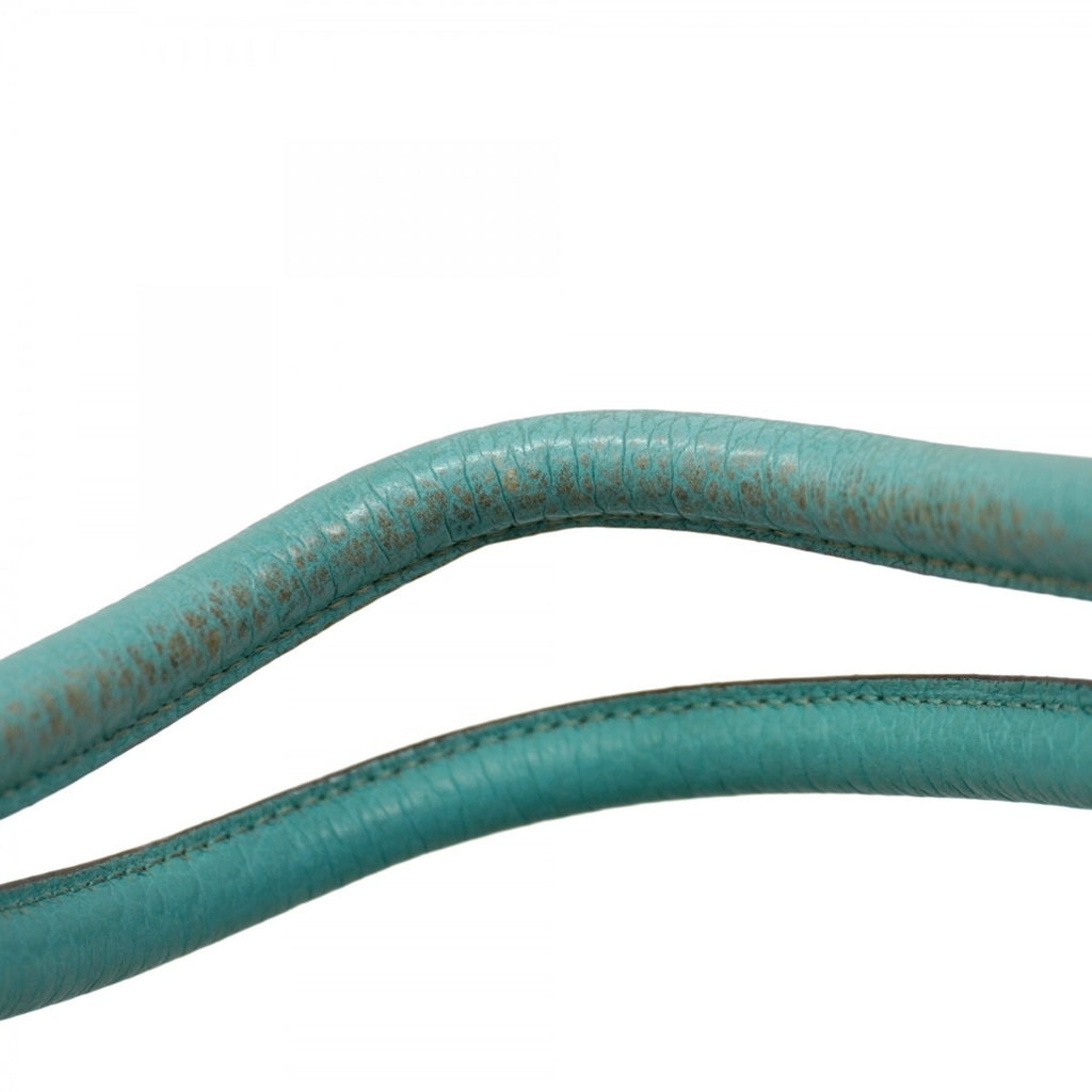 HMS Hermès Garden PM Country Blue Atoll Tote Bag with T Stamp for Women