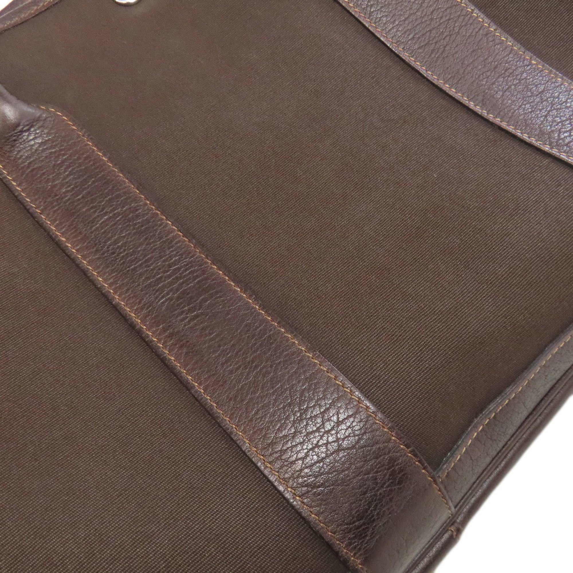 HMS Hermès Garden Party PM Tote Bag with Silver Hardware, Toile Officier, Women's