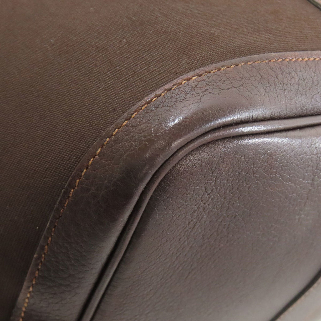 HMS Hermès Garden Party PM Tote Bag with Silver Hardware, Toile Officier, Women's