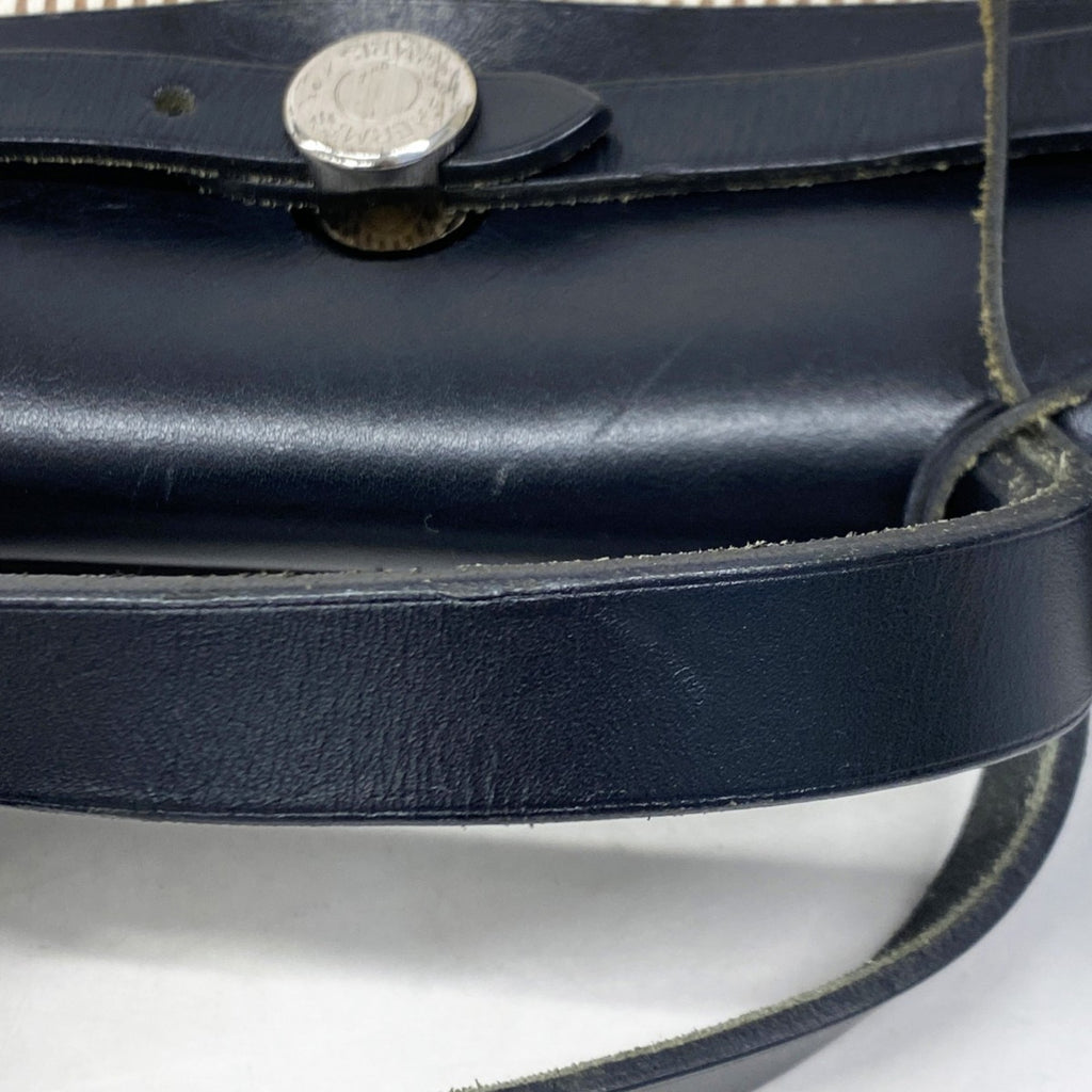 HMS Hermès Handbag, Airbag PM, Toile GM, Black, G Stamp, 2-Way Bag for Women