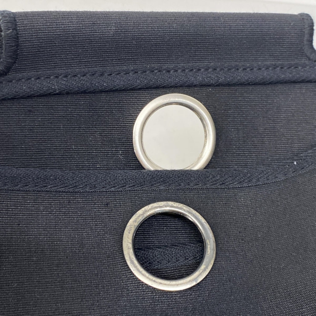 HMS Hermès Handbag, Airbag PM, Toile GM, Black, G Stamp, 2-Way Bag for Women