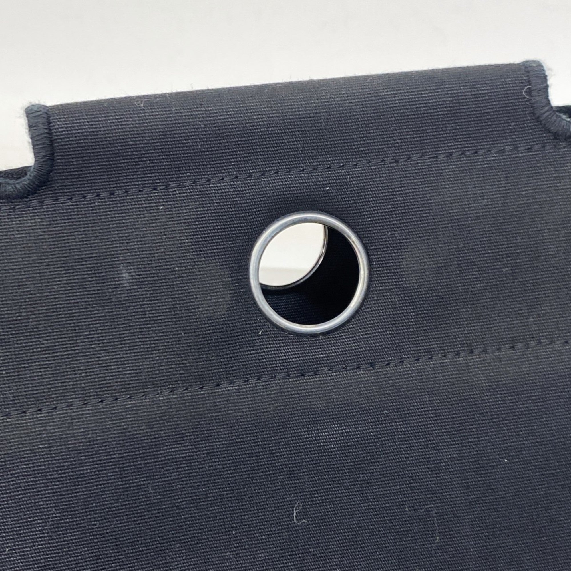 HMS Hermès Handbag, Airbag PM, Toile GM, Black, G Stamp, 2-Way Bag for Women