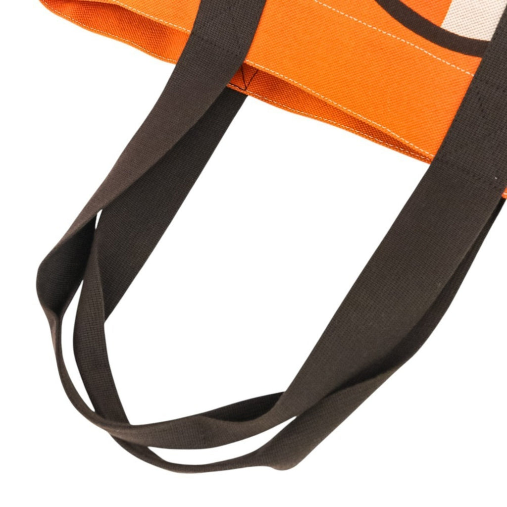 HMS Sebas de Plage Tote Bag Beach Torsade Marine Orange Brown Women's